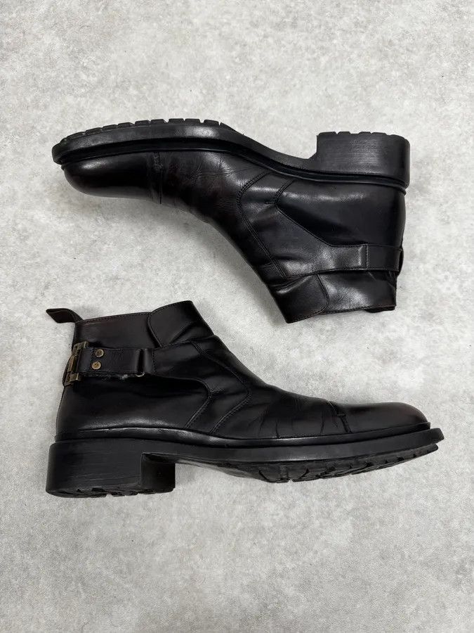 Vintage Cesare Paciotti Dark Brown Leather Blake-Stitched Chelsea Boots Size US 9 / EU 42 - 3 Thumbnail