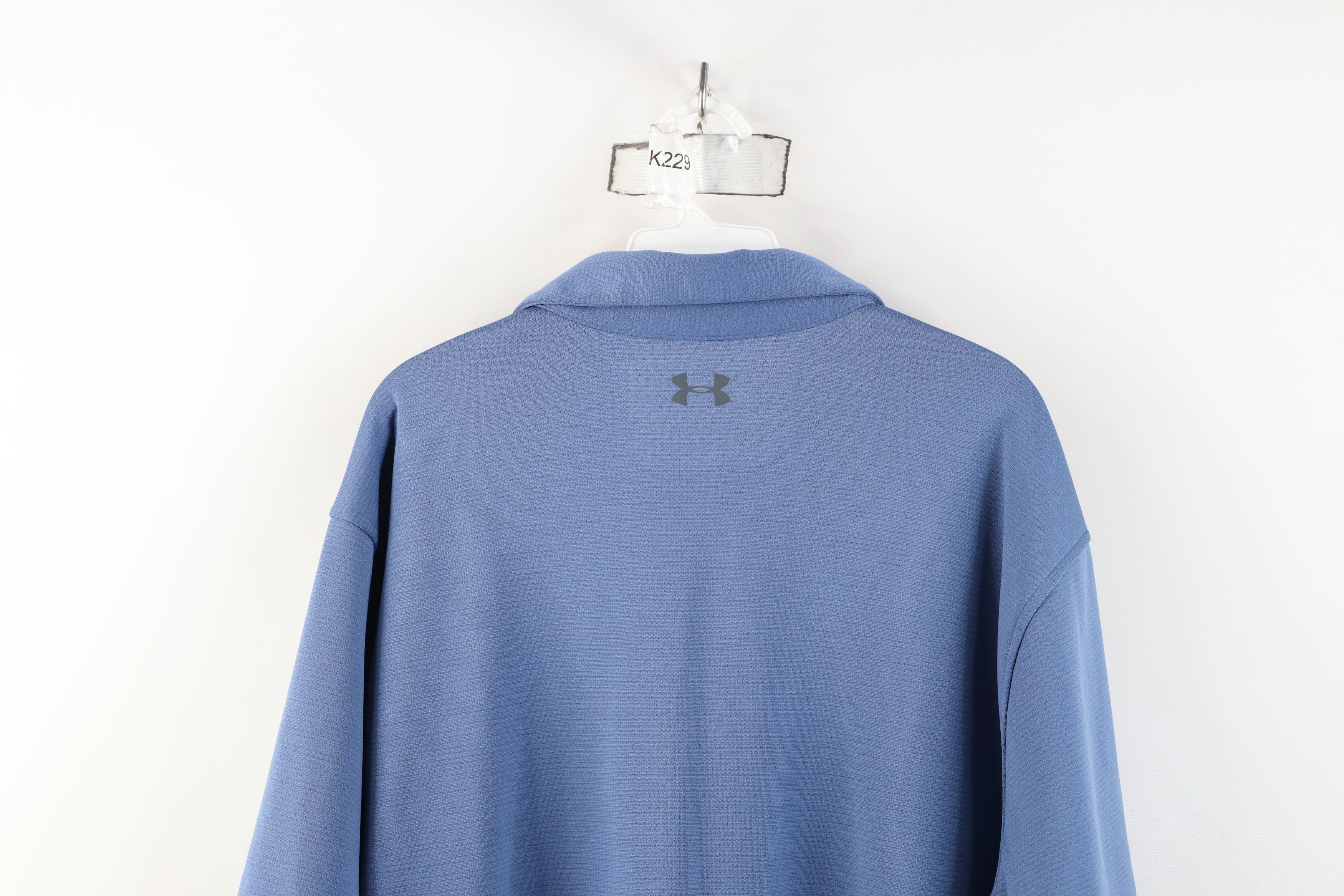 Under Armour New Under Armour HeatGear Collared Golf Polo Shirt Blue Size US XXL / EU 58 / 5 - 13 Thumbnail