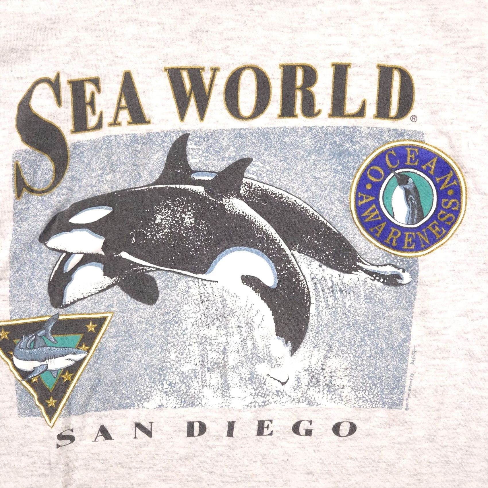 Vintage VINTAGE Sea World Cotton Express Shirt Mens L Gray Graphic Tee San Diego Size US L / EU 52-54 / 3 - 4 Thumbnail