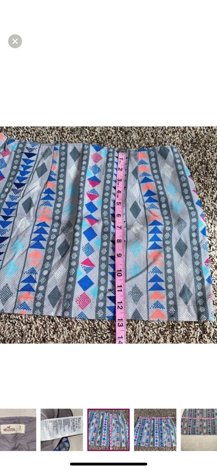 Hollister Hollister geometric mini skirt size 3 Size 26" / US 2 / IT 38 - 7 Thumbnail