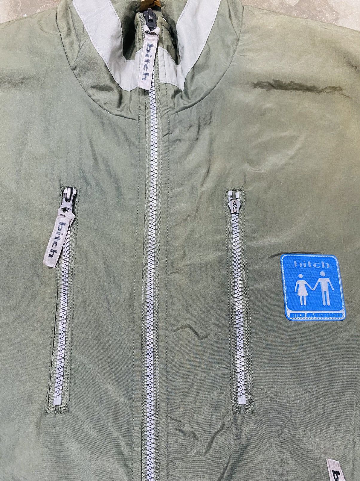 Vintage Vintage 90s Bitch Skateboards Zipper Jacket Size US M / EU 48-50 / 2 - 9 Thumbnail