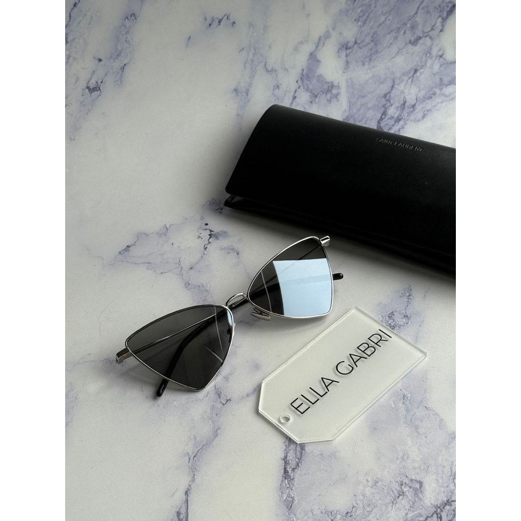 Saint Laurent Paris NEW Saint Laurent SL303 Jerry Sunglasses in Silver Mirror Size ONE SIZE - 10 Thumbnail