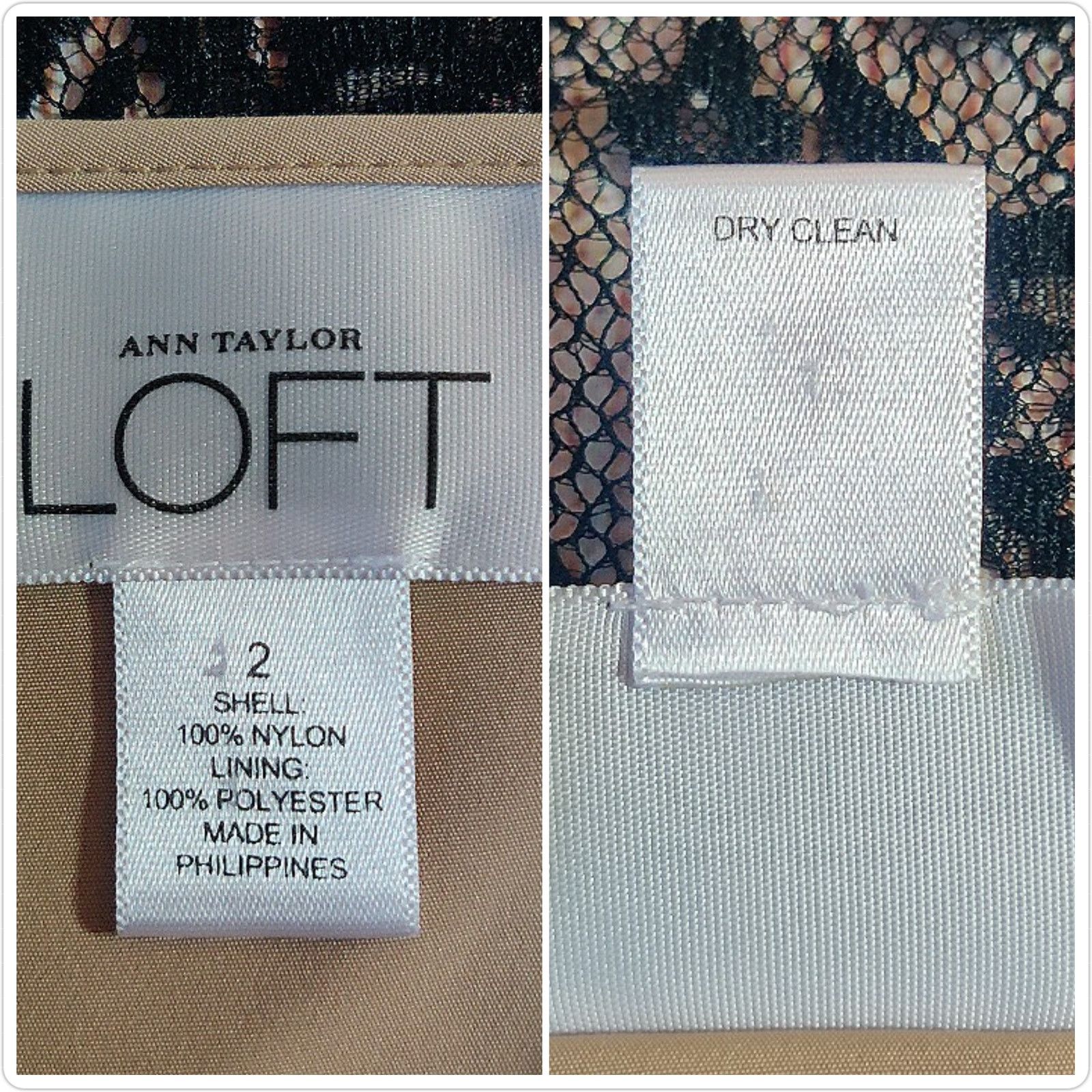 Loft lace overlay sleeveless scallop hem top sz 2 Size XS / US 0-2 / IT 36-38 - 7 Thumbnail