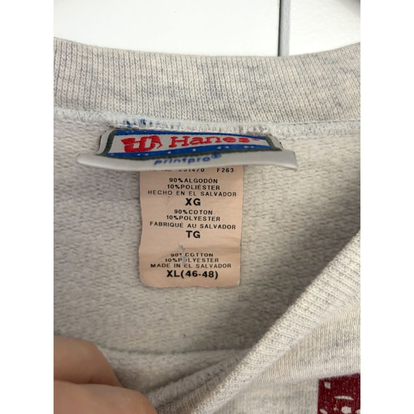 Hanes VINTAGE Hanes Alabama Sweatshirt Crewneck XL Pullover Size XL Gray Logo 90s Retro Collegiate Men's Sweatshirt Size US XL / EU 56 / 4 - 6 Thumbnail