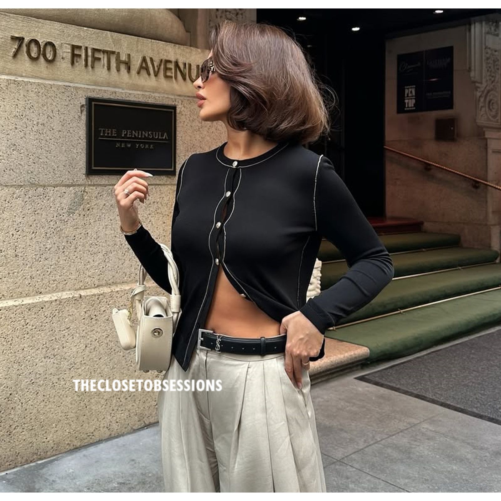 Zara ZARA Black Knit Cardigan Size L / US 10 / IT 46 - 4 Thumbnail