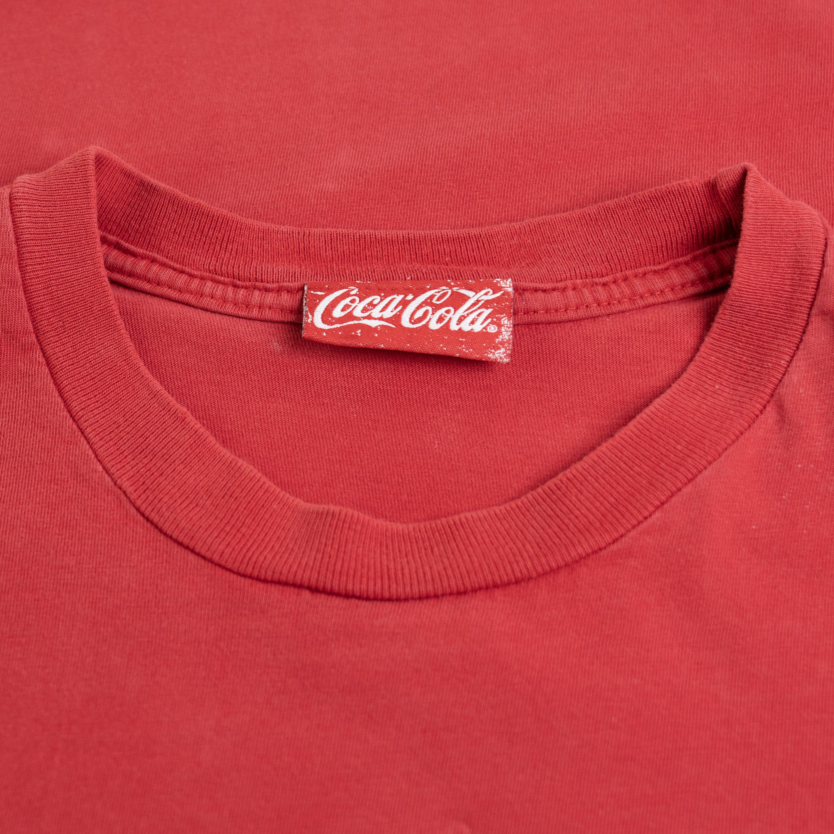 Vintage Vintage 1990's Coca Cola Faded Tee Shirt Size US XL / EU 56 / 4 - 3 Thumbnail