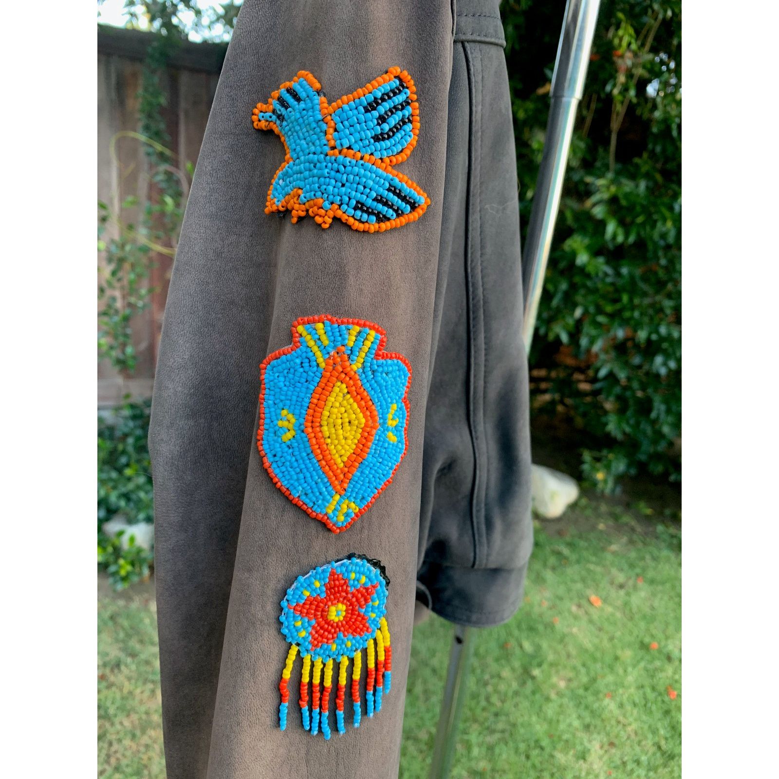 Other VINTAGE BILLY MARTIN LEATHER BOMBER JACKET BEADED PATCHES Size S / US 4 / IT 40 - 2 Thumbnail