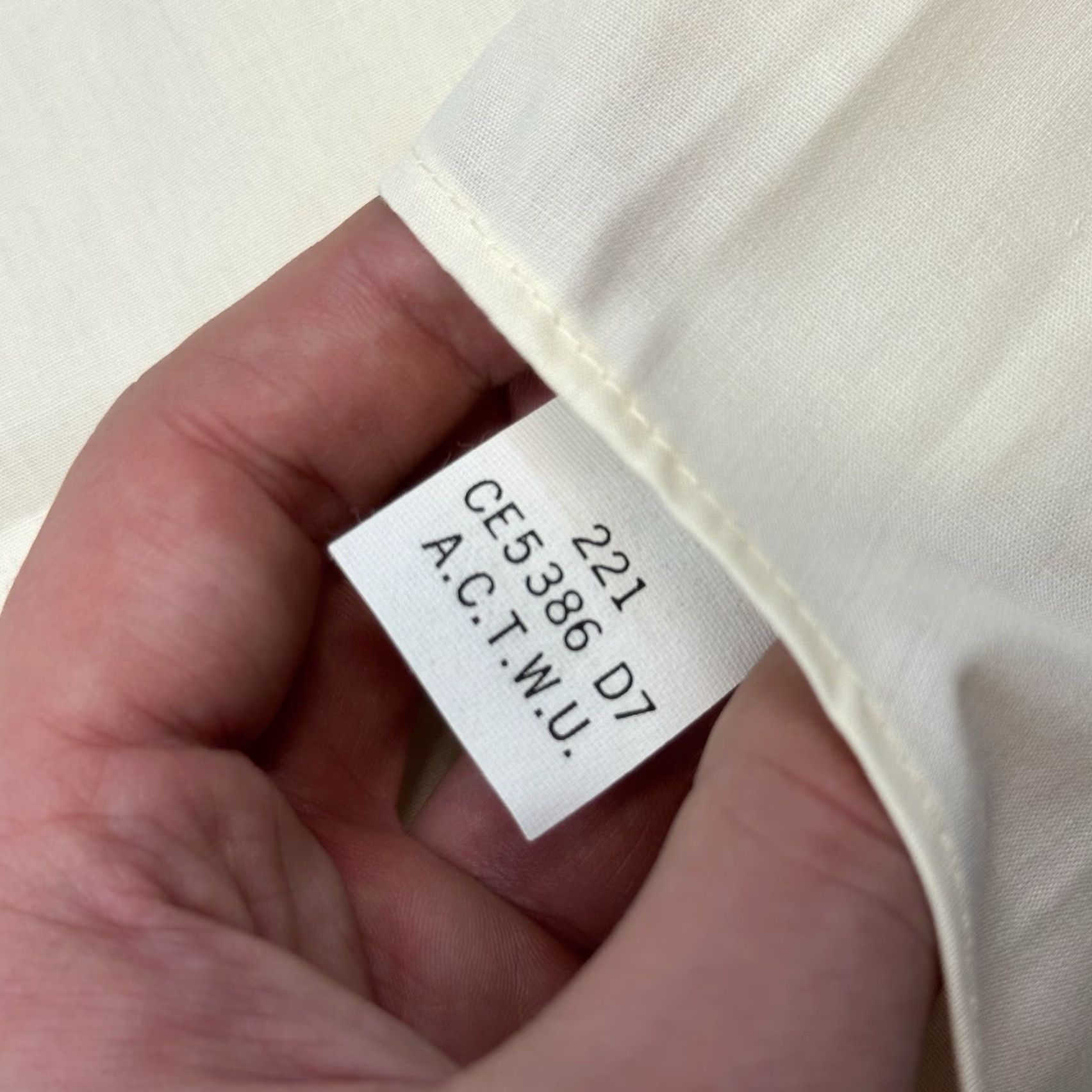 Arrow VTG ARROW USA POPLIN BUTTON-UP SHIRT MENS Short Sleeve White 14 1/2 Classic Fit Size 40R - 5 Thumbnail
