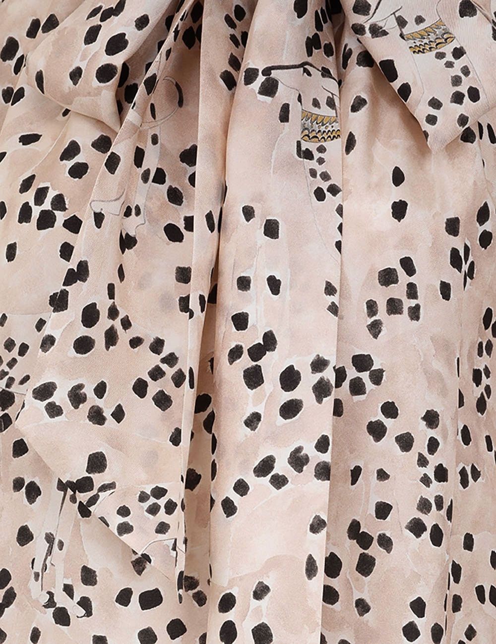 Zimmermann oc11z0925 Illustration Draped Mini Dress in Multicolor Size S / US 4 / IT 40 - 6 Thumbnail