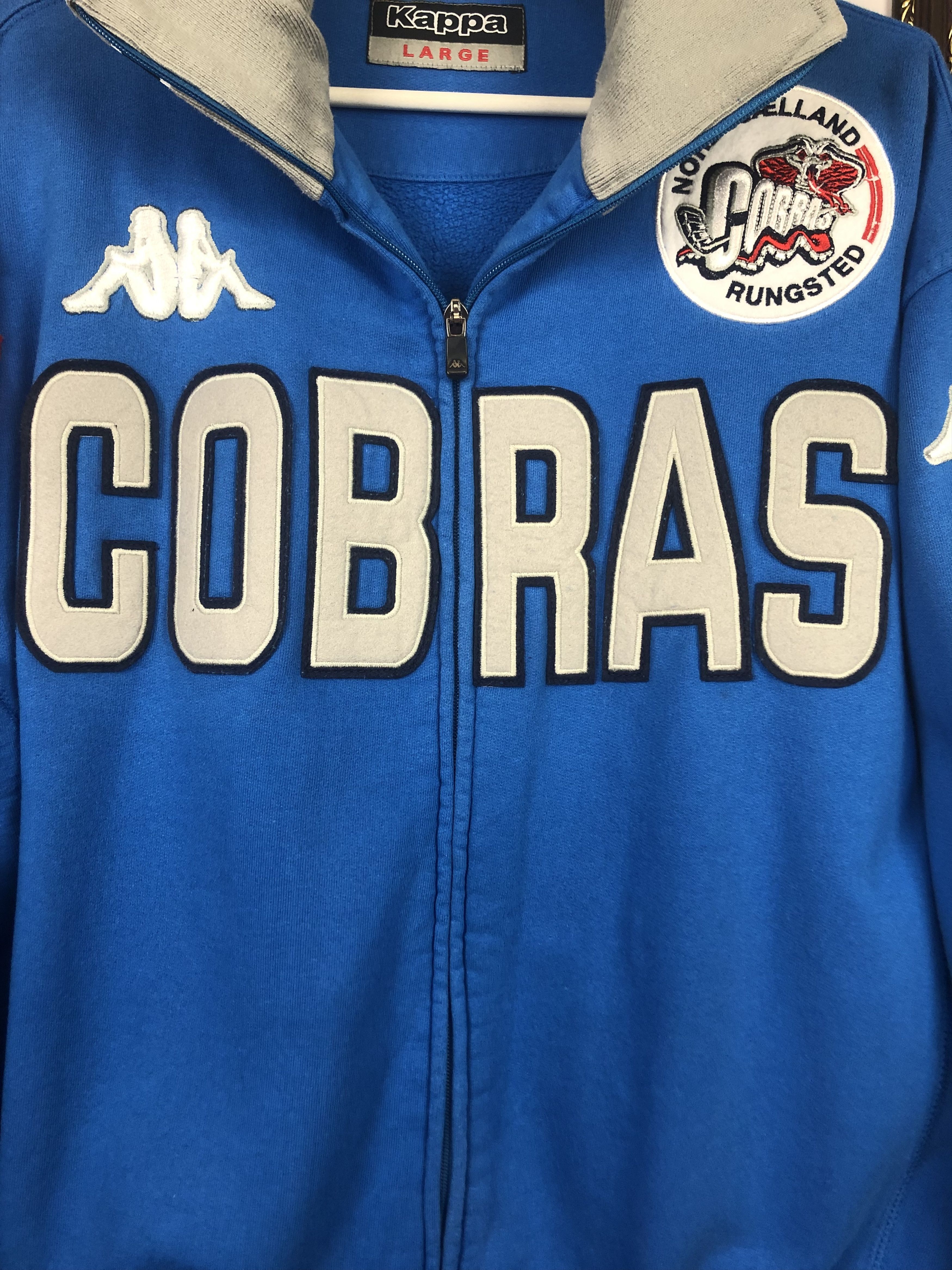 Kappa Vintage Kappa Hockey Rungster Cobras Jacket Zip Size US L / EU 52-54 / 3 - 6 Thumbnail