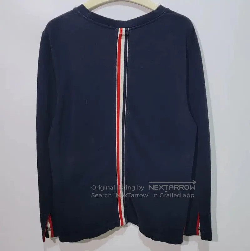 Thom Browne Thom Browne Women's Navy Cotton T-Shirt . Size M / US 6-8 / IT 42-44 - 2 Thumbnail