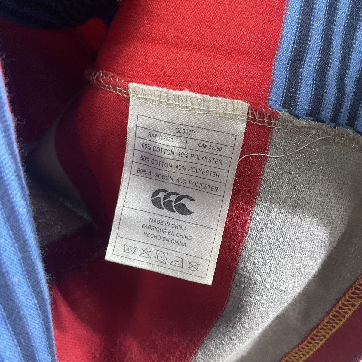 Canterbury of New Zealand CCC Ugly Multi Color Stripes Big Logo Rugby Wear Polo Size US M / EU 48-50 / 2 - 6 Thumbnail