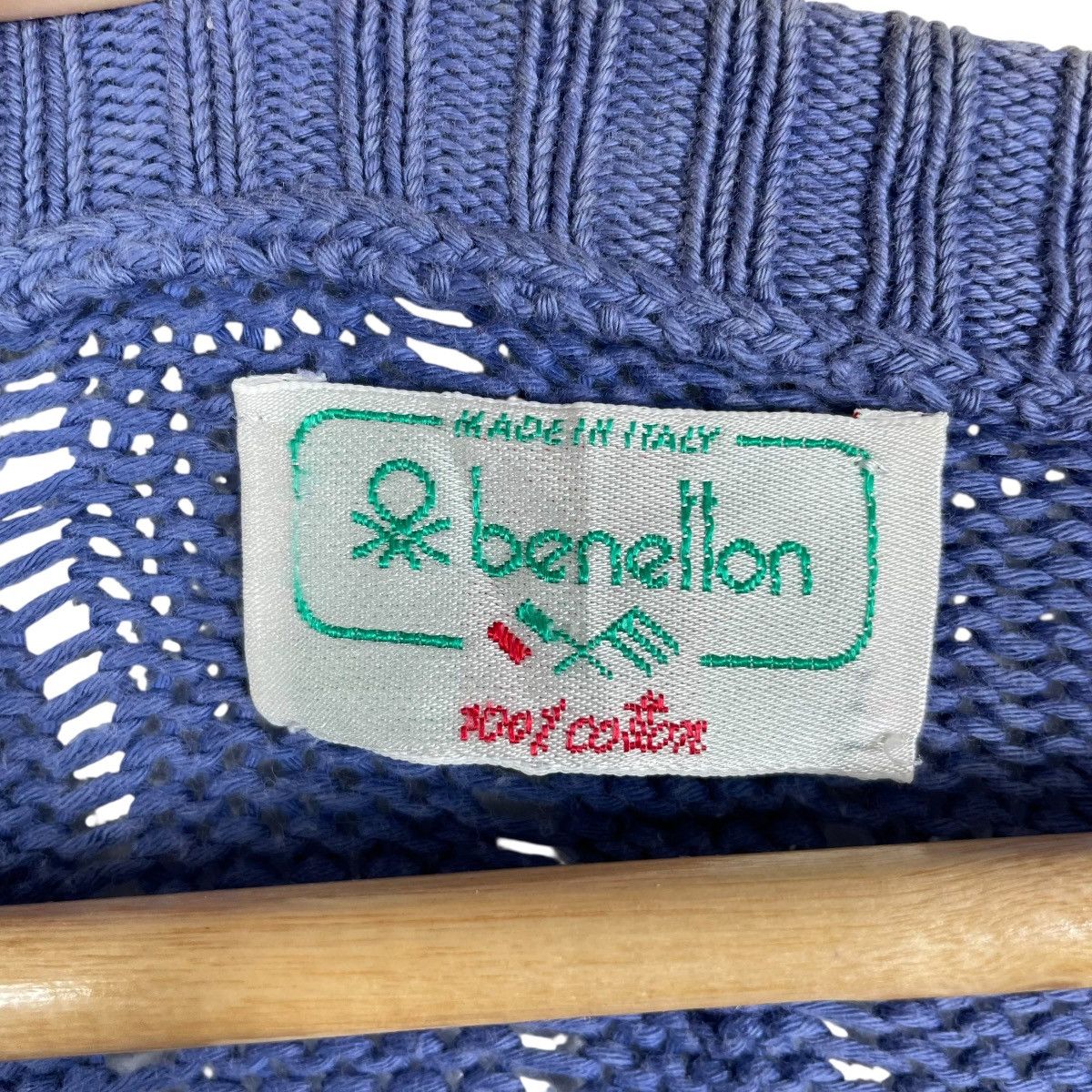 Benetton Vintage 90s Benetton Italy Knitwear Cardigan Sweater Size US XXL / EU 58 / 5 - 6 Thumbnail