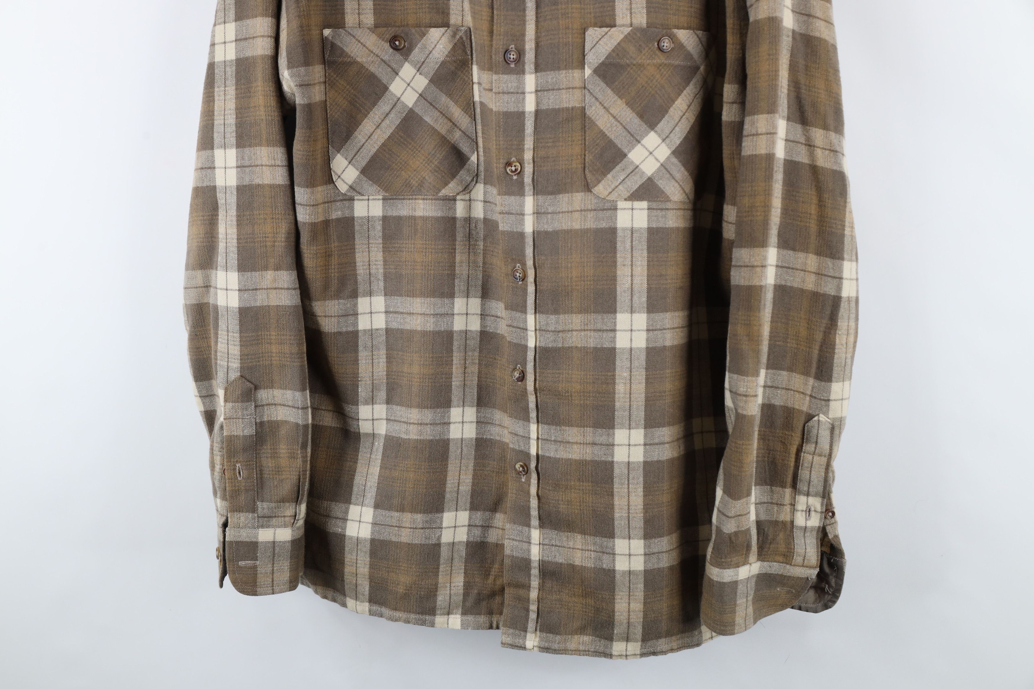 Vintage Vintage 90s Streetwear Pocket Collared Button Shirt Plaid Size US M / EU 48-50 / 2 - 3 Thumbnail