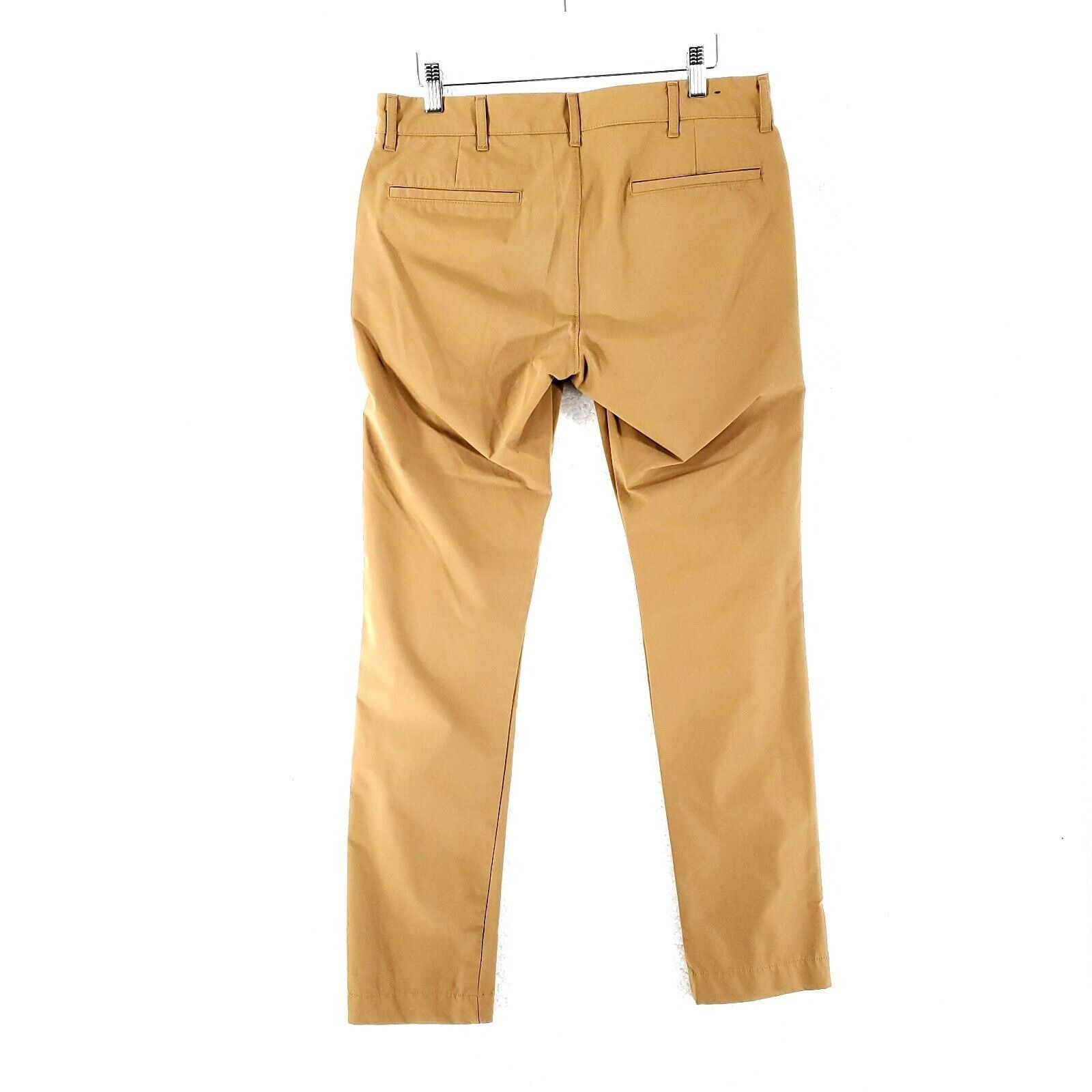 J.Crew J Crew Flex Lightweight Polyester Brown Flat Front Low Rise Size US 31 - 2 Thumbnail