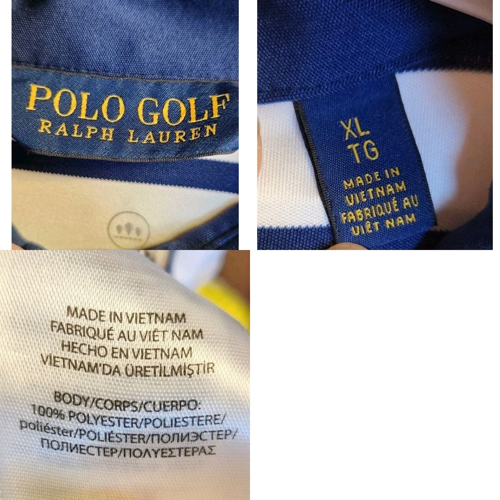 Polo Ralph Lauren Ralph Lauren Polo Golf Shirt Mens XL 2018 100th PGA Championship Striped Multicolor Polo RL Shirt Mens XL Striped Golf Polo Size US XL / EU 56 / 4 - 9 Thumbnail