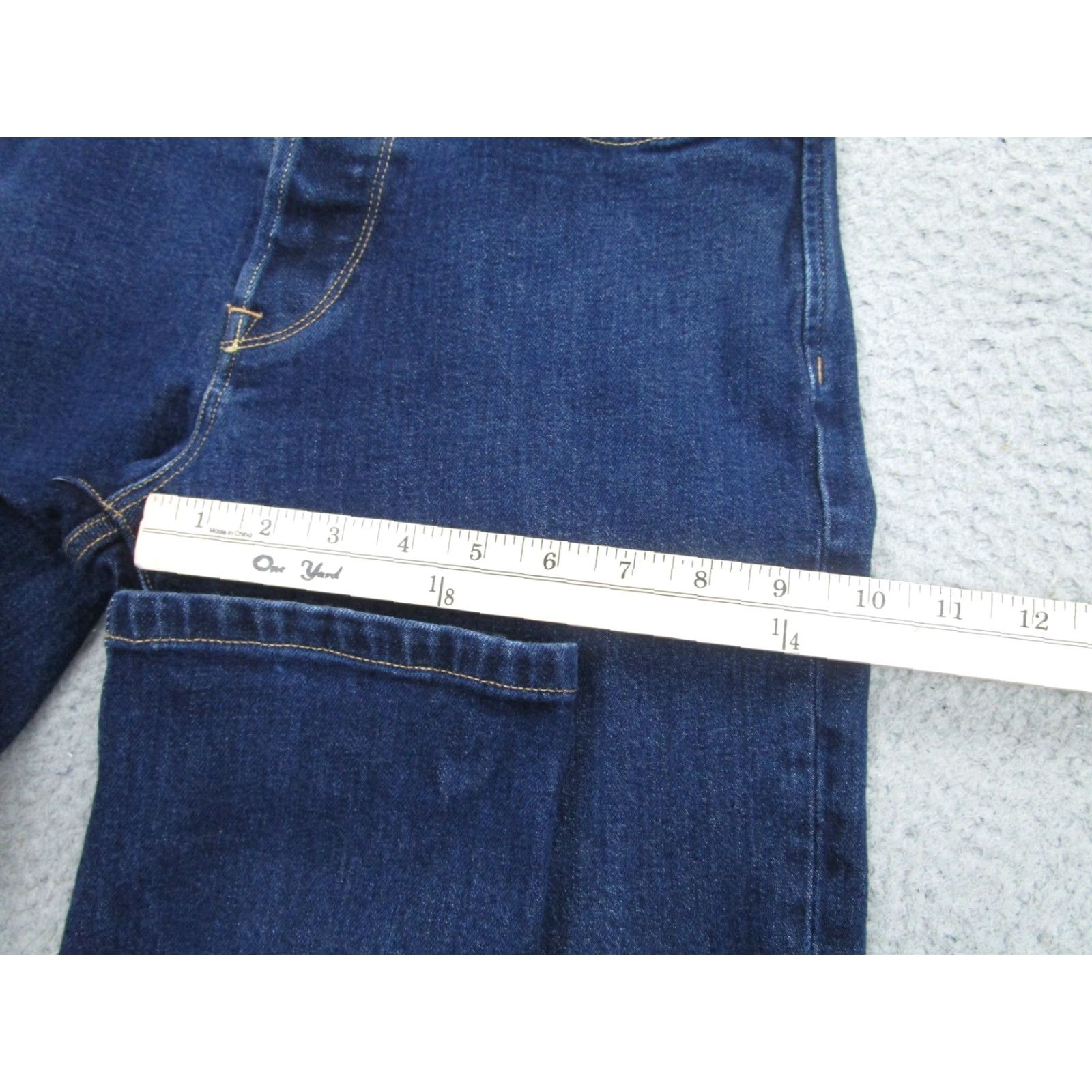 Buck Mason Buck Mason Jeans Men’s 31x34 Blue Maverick Slim Fit Denim Stretch 14oz Size US 31 - 7 Thumbnail