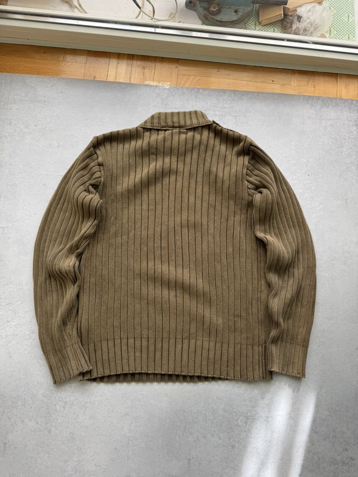 Le Grande Bleu (L.G.B.) Vintage Diesel Style Y2k Zipped Neck Ribbet Sweater Size US S / EU 44-46 / 1 - 10 Thumbnail