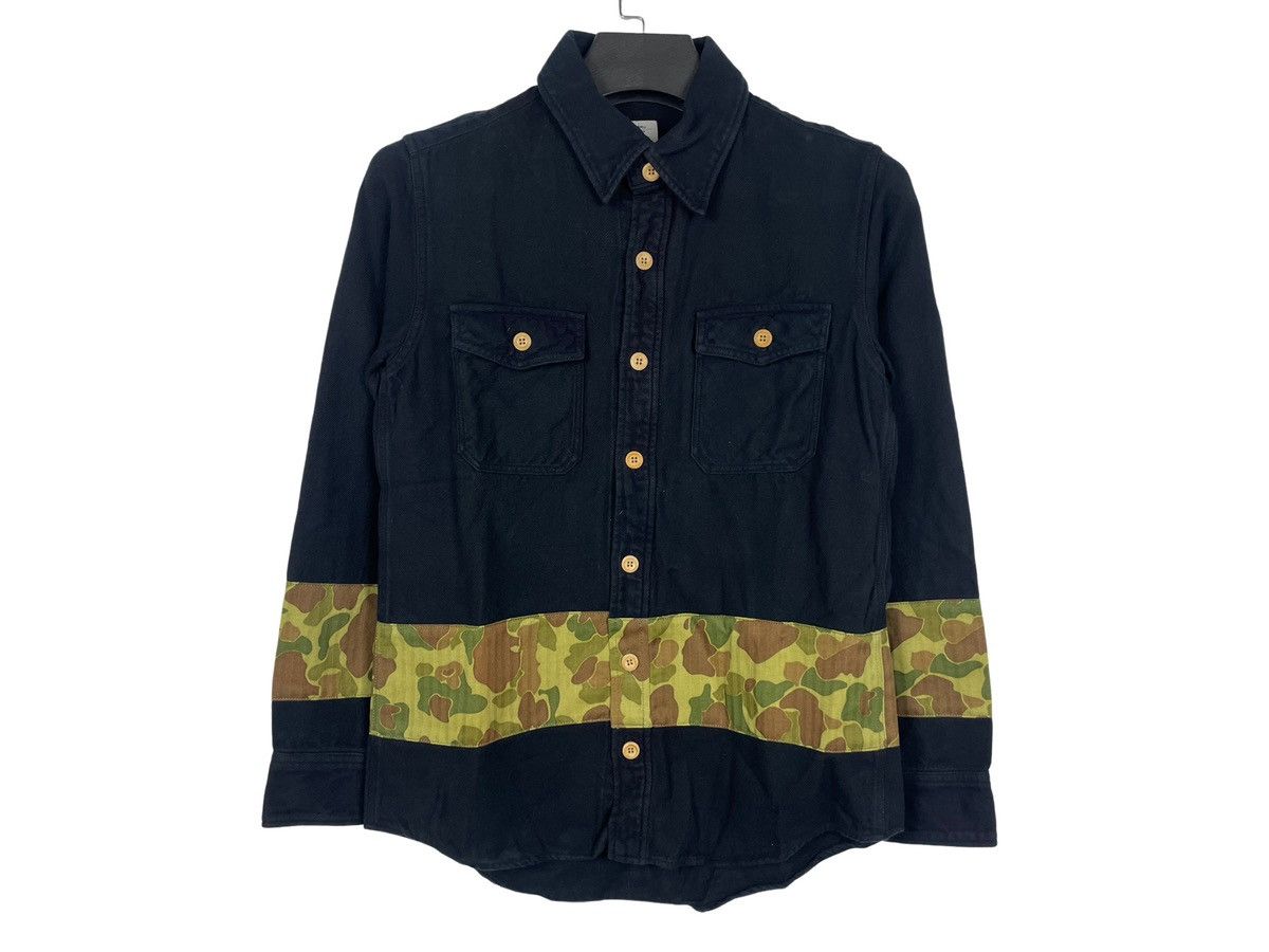 Visvim Visvim F.I.L Camo Patchwork Cubism Shirt Size US S / EU 44-46 / 1 - 1 Thumbnail