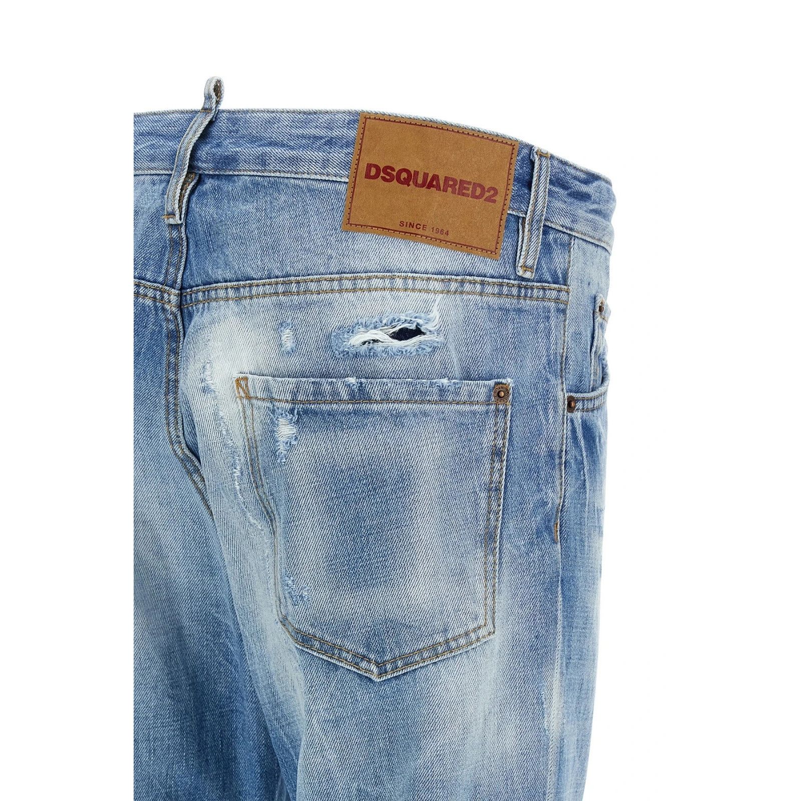 Dsquared2 DSQUARED2 Teddy Blue Jeans New & Authentic (Men's size:US 36 Size US 36 / EU 52 - 4 Thumbnail