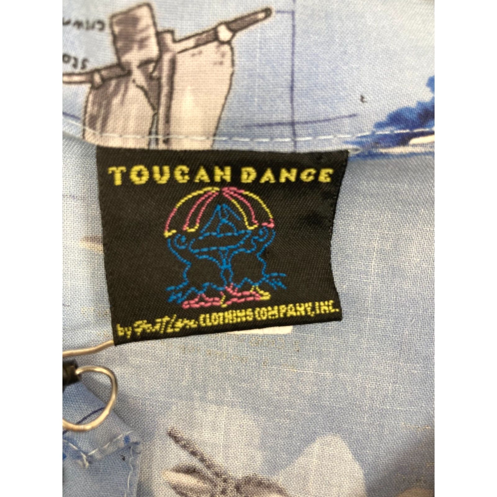 DANCER Toucan Dance Shirt Mens Large Hawaiian Button Up Casual Sailing boats Size US L / EU 52-54 / 3 - 3 Thumbnail