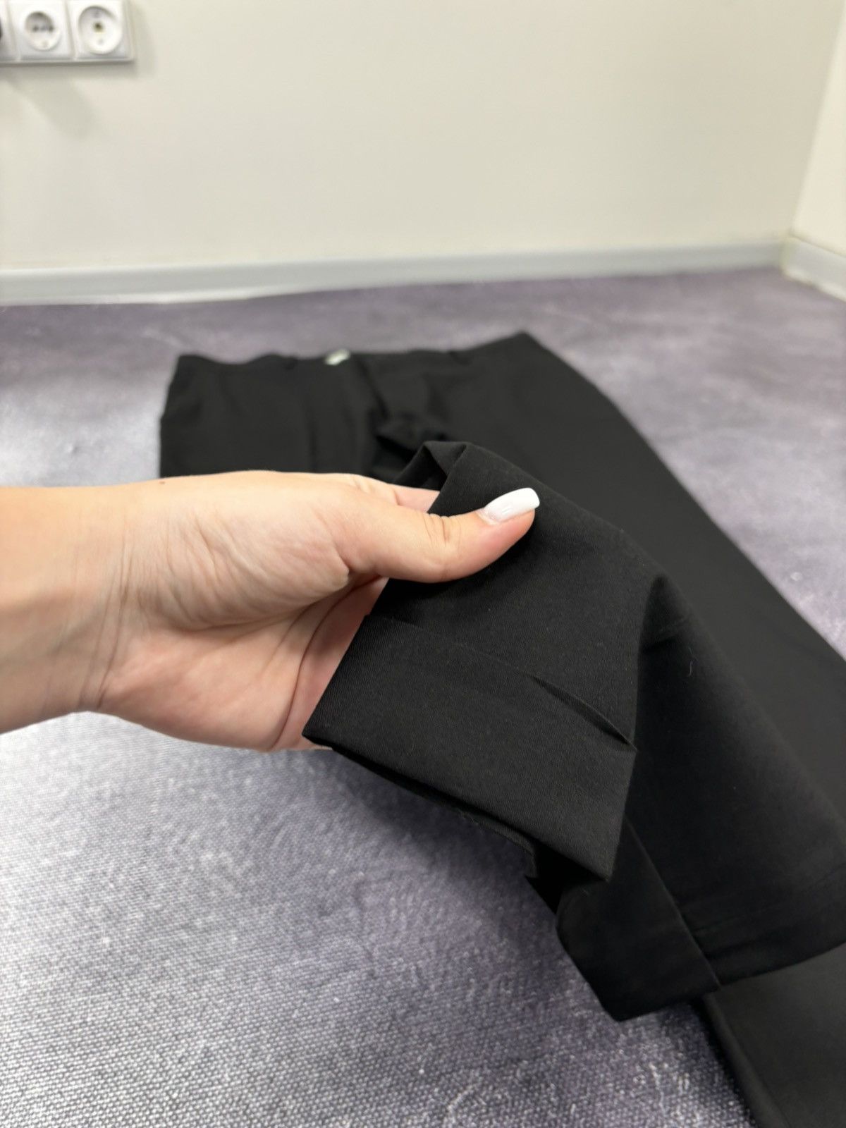 Versace Jeans Couture Versace Jeans Couture Men’s Black Relaxed Fit Dress Pants Size US 38 / EU 54 - 4 Thumbnail