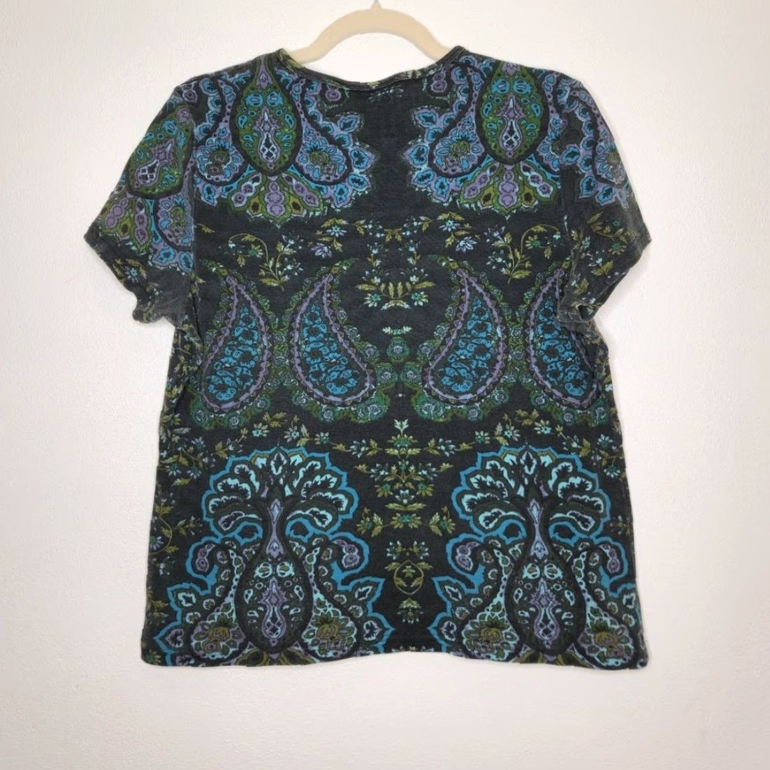 Gloria Vanderbilt VINTAGE Gloria Vanderbilt Shirt Womens XL Multi All Over Goddess y2k Rosy Fairy Renaissance Boho Gothic Grunge 90s 00s Coast Size XL / US 12-14 / IT 48-50 - 4 Thumbnail