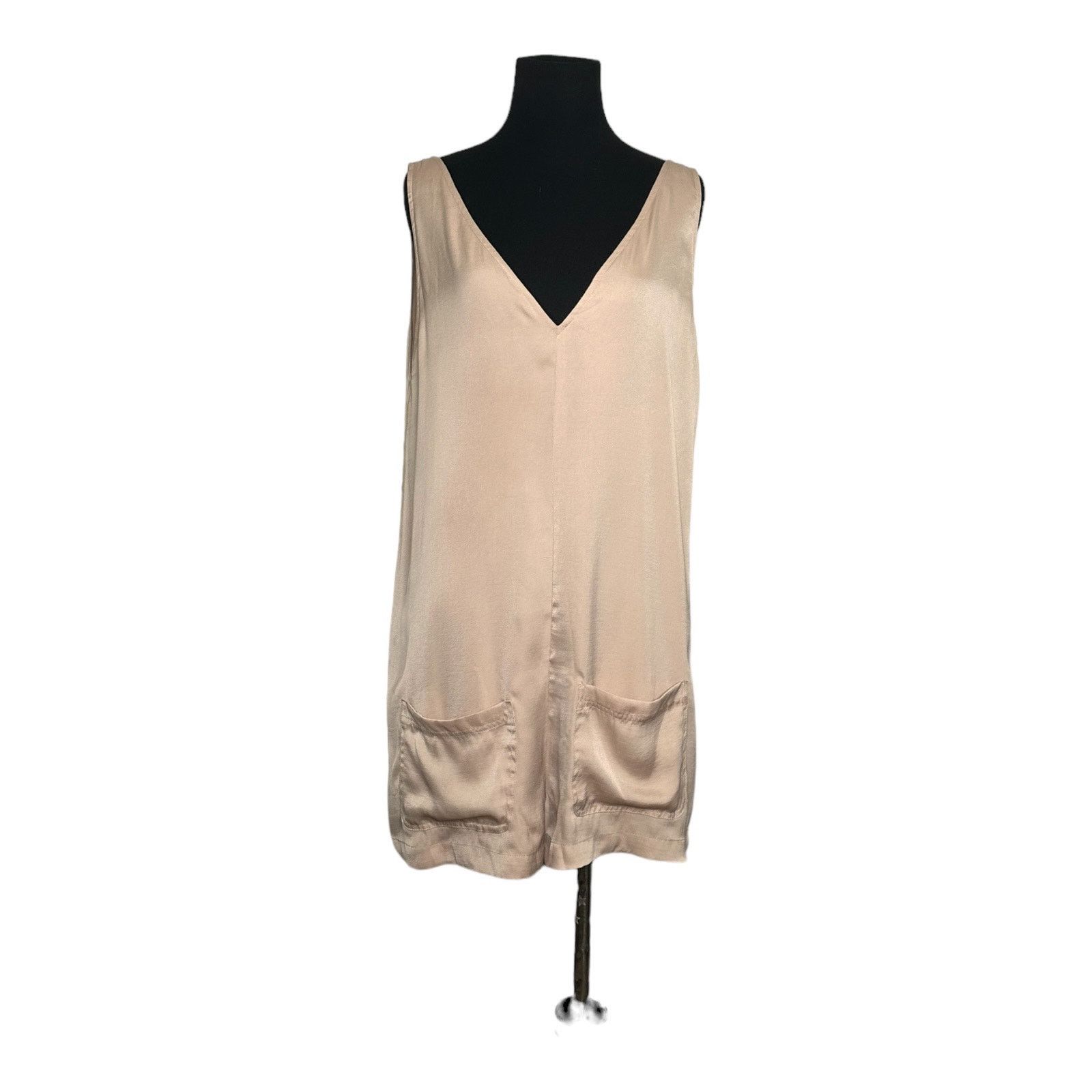 Guess Guess beige satin sleeveless romper size M Size 28" / US 6 / IT 42 - 14 Thumbnail