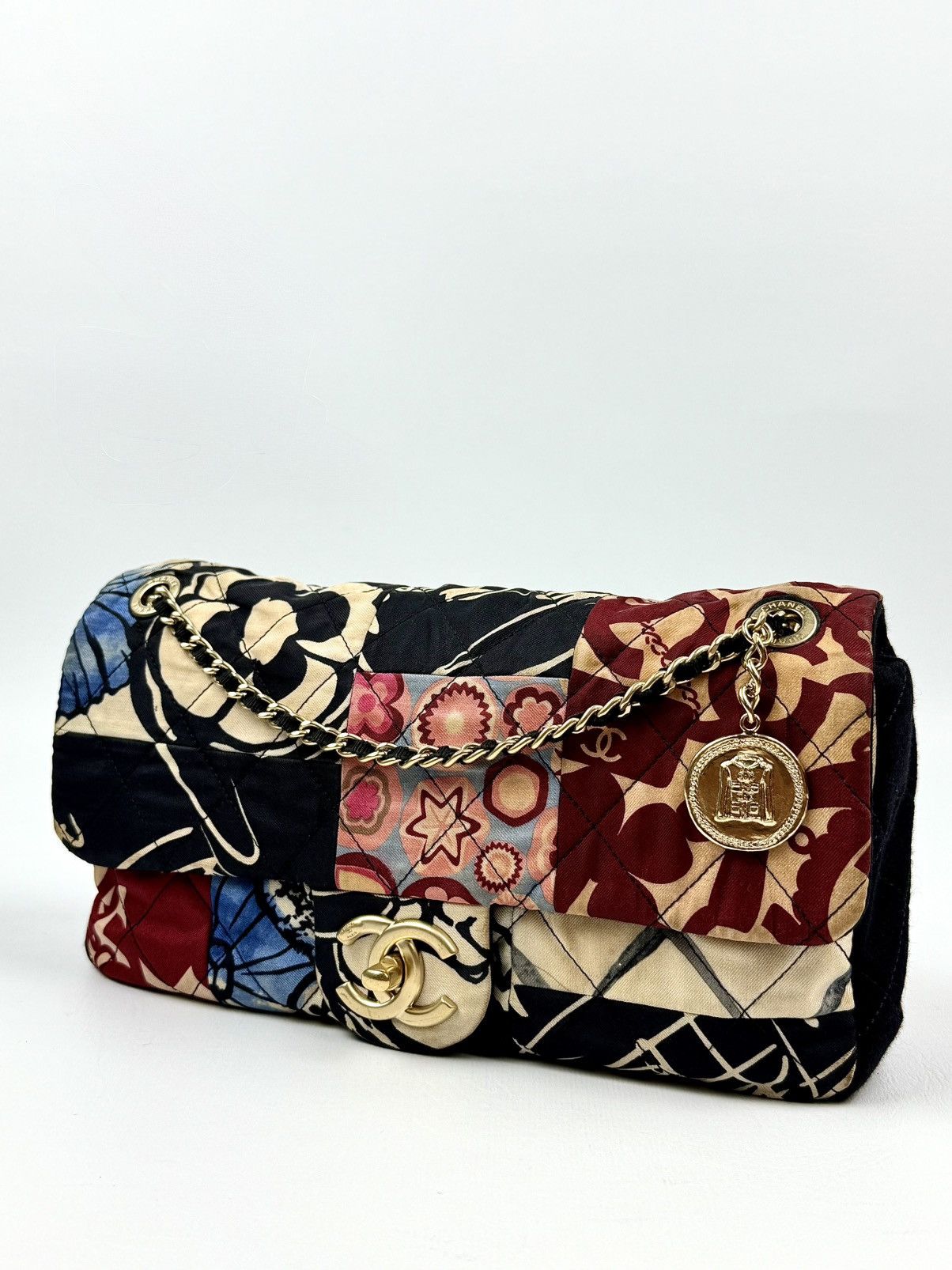 Chanel Chanel - 2014 - Jersey - Patchwork - Mini - Flap Size ONE SIZE - 2 Thumbnail