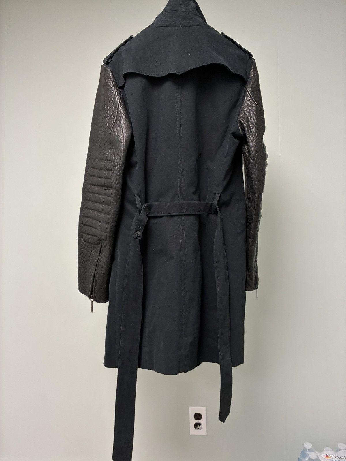 Costume National Leather sleeve coat Small Medium Size US S / EU 44-46 / 1 - 8 Thumbnail