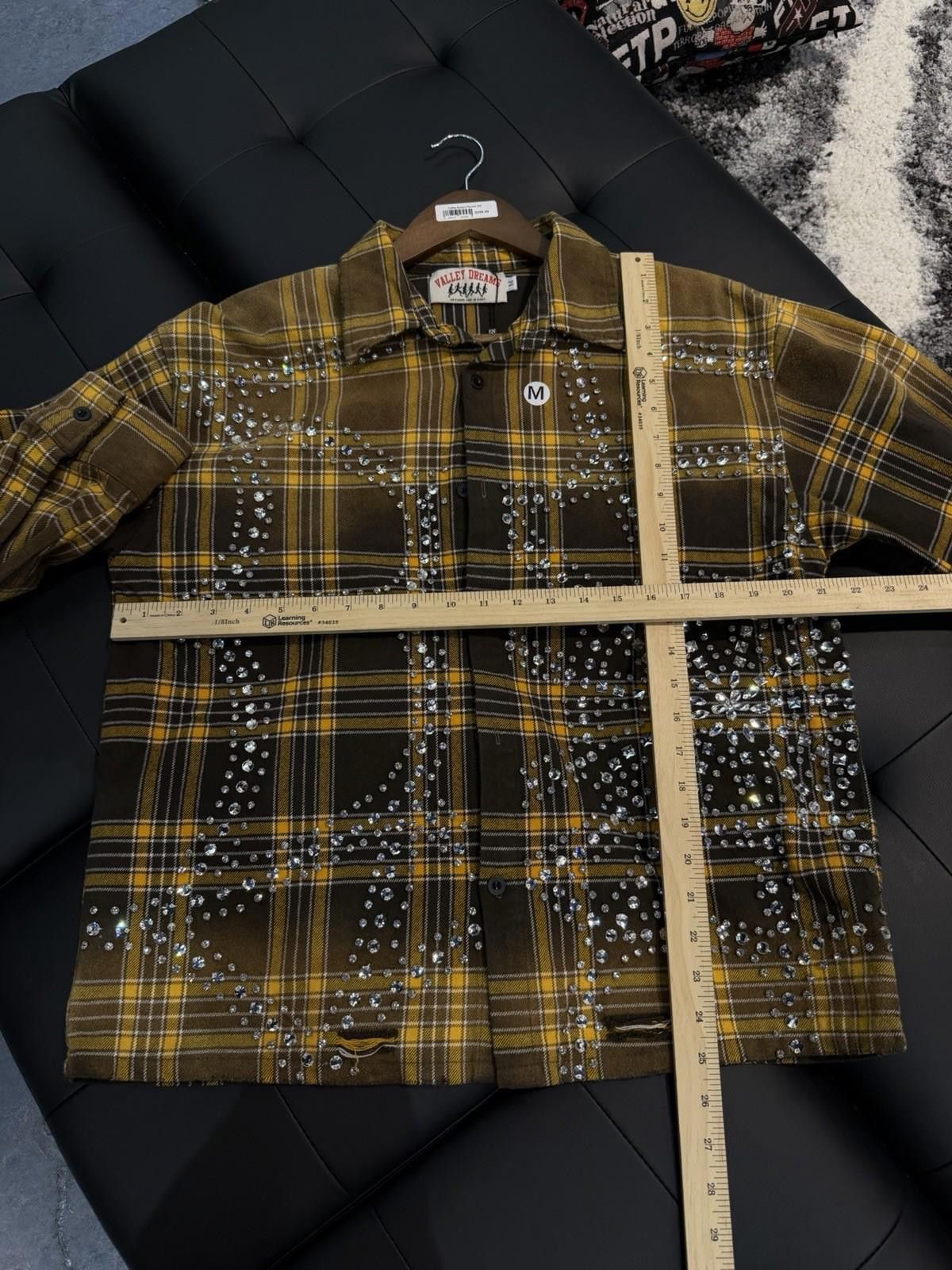 Vale Valley Dreams Crystal Stone Flannel Size (Medium) New Brown Size US M / EU 48-50 / 2 - 8 Thumbnail