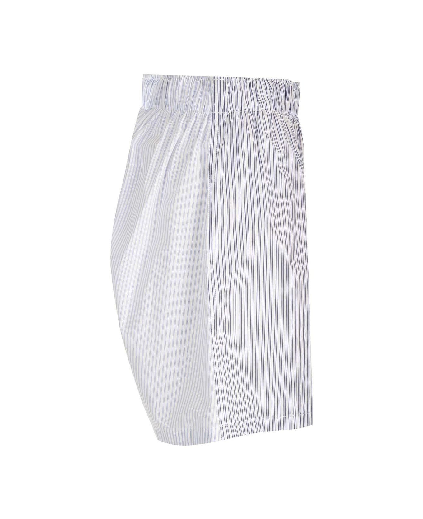 Maison Margiela o1y0625 Short in White/Blue Size 28" / US 6 / IT 42 - 3 Thumbnail