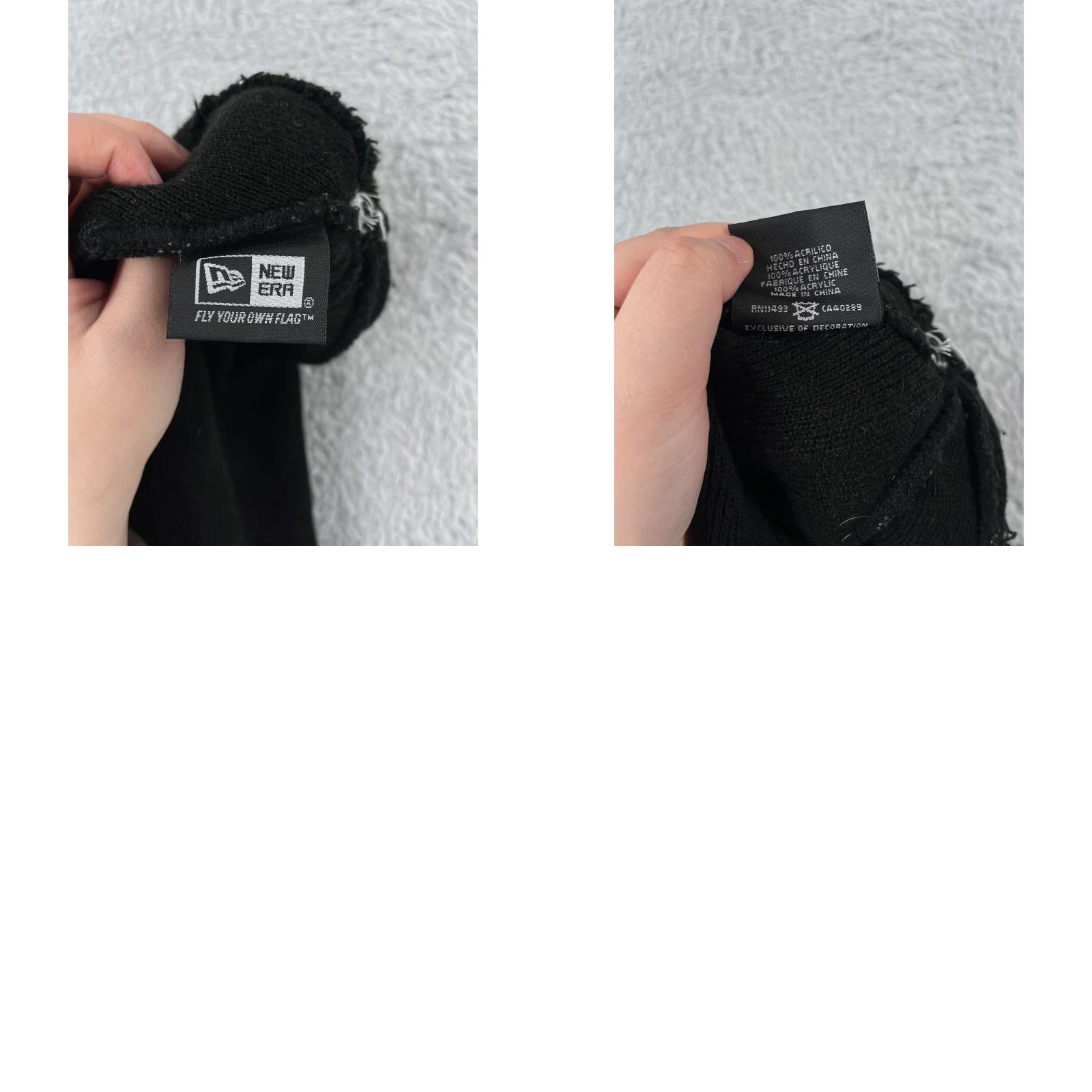 New Era VINTAGE? No — Actually Brand: New Era Crooks & Castles FRFX Beanie Toque Knit Hat Adult One Size Black Acrylic Size ONE SIZE - 8 Thumbnail
