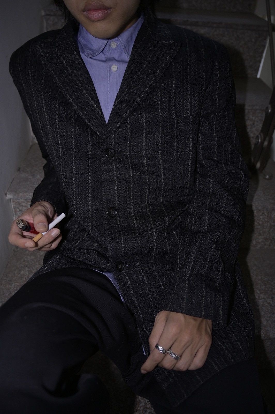 Comme des Garcons Homme Plus Comme des garcons homme plus ss96 runway striped jacket Size US S / EU 44-46 / 1 - 3 Thumbnail