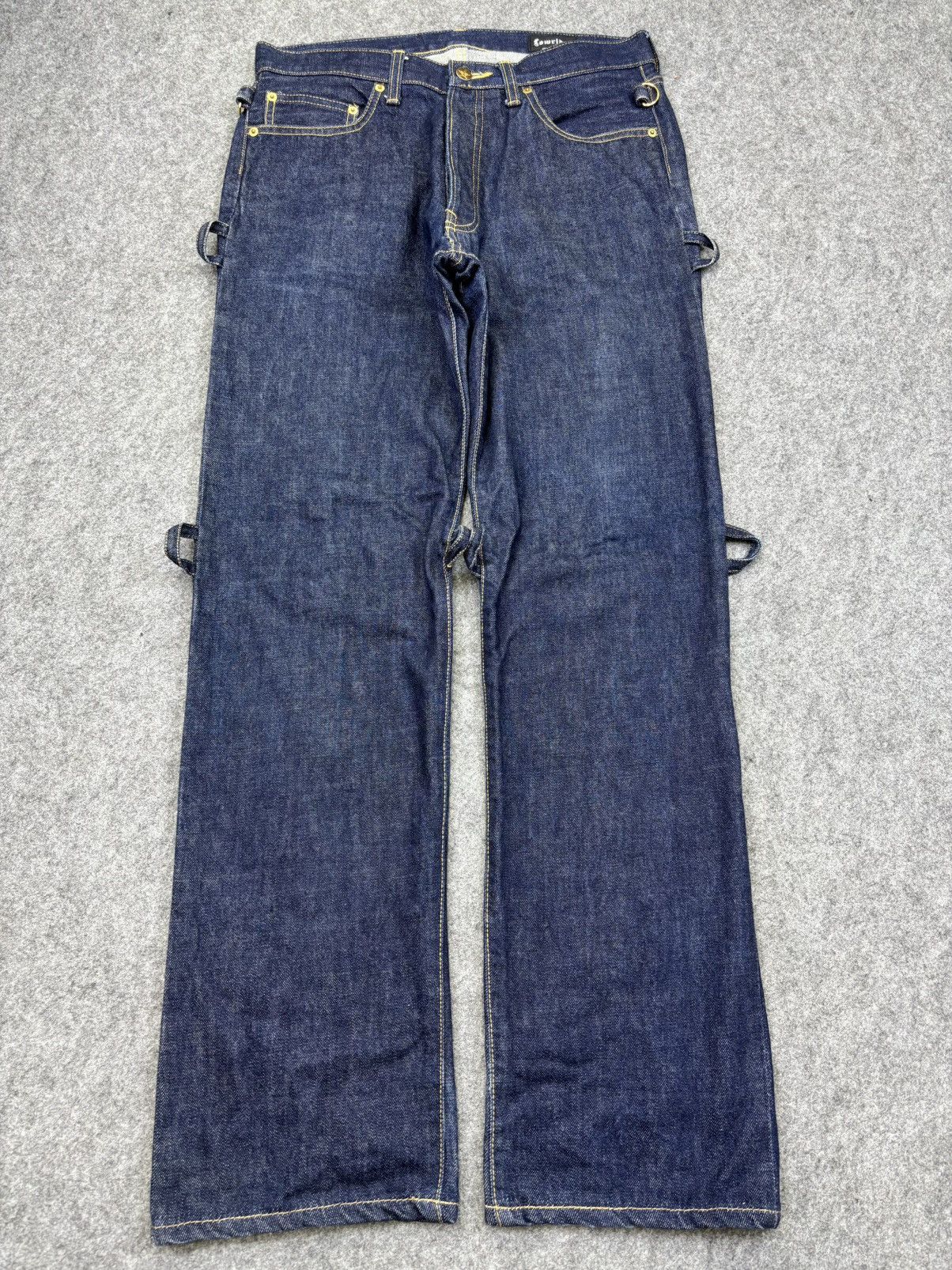 Japanese Brand 💥VERY RARE💥Lowrider Japan Selvedge Zipper Denim F698 Size US 31 - 23 Thumbnail