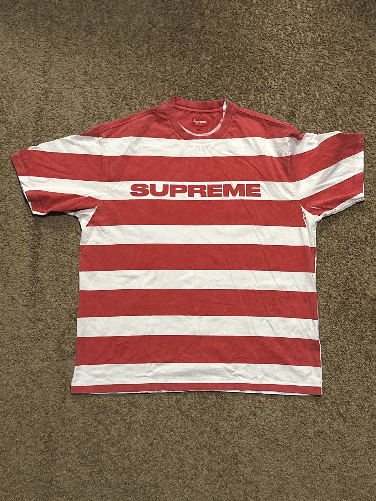 Tシャツ・カットソー Supreme Printed Stripe L/S Top AW 19 FW 19 WEEK 6 Supreme Printed Stripe L/S Top AW 19 FW 19 WEEK 6 Tシャツ