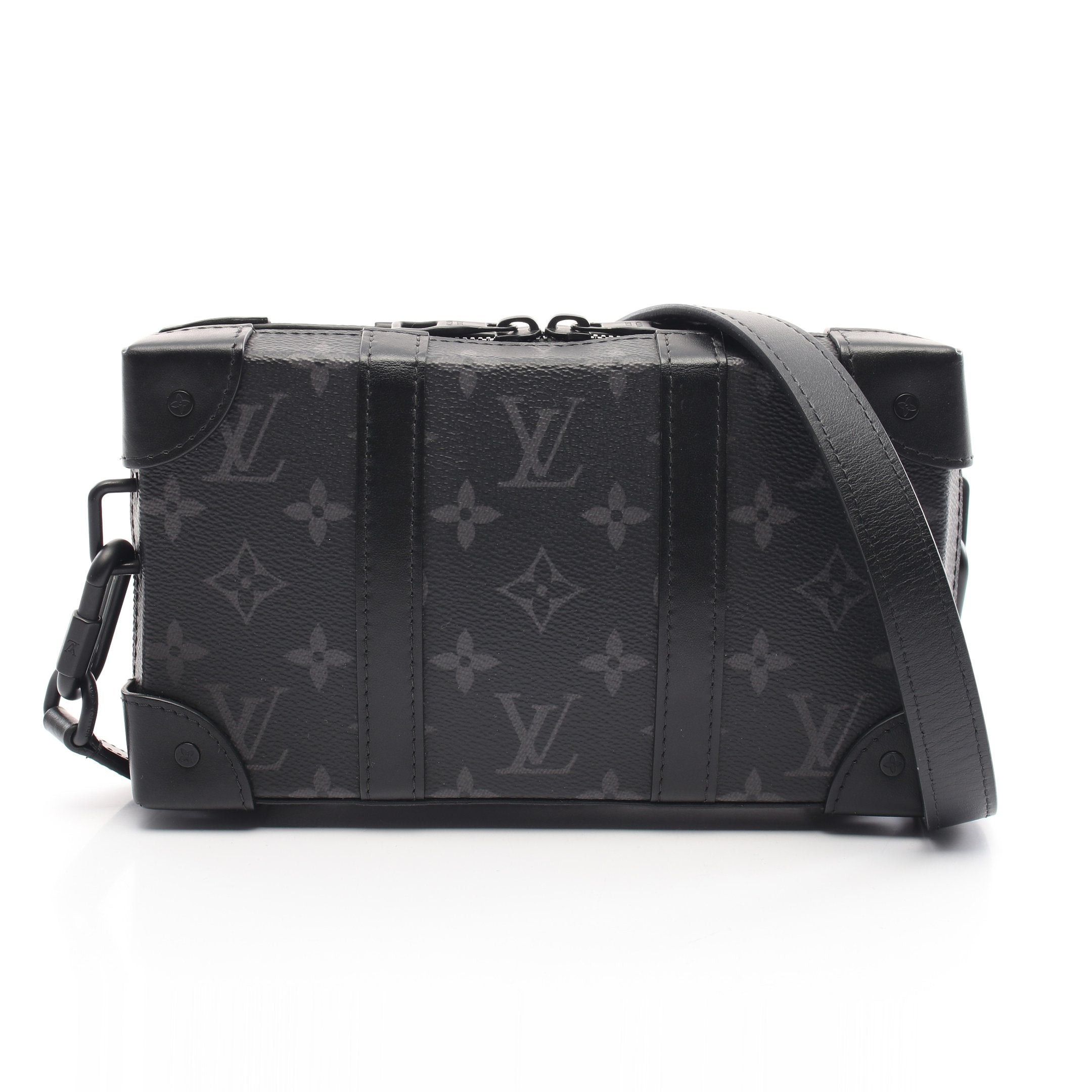 Louis Vuitton Louis Vuitton Soft Trunk Wallet Monogram Eclipse Shoulder Leather Black Size ONE SIZE - 1 Thumbnail