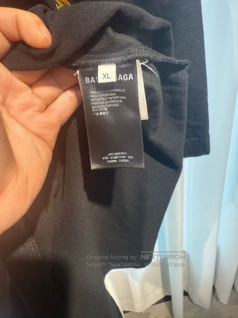 Balenciaga Balenciaga Torch logo short sleeve Size US XL / EU 56 / 4 - 4 Thumbnail