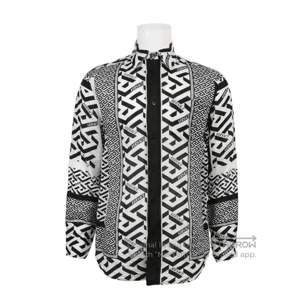 Versace Versace L Size Cotton Printed Shirt. Size US S / EU 44-46 / 1 - 1 Thumbnail