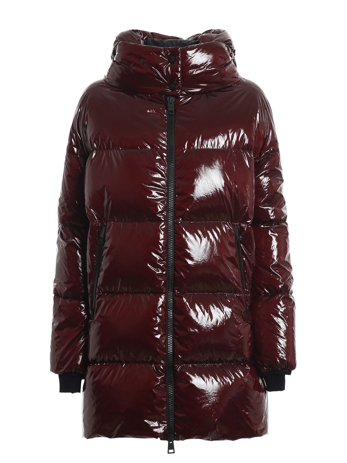 Herno Herno Glossy Lacquer Nylon Puffer Burgundy Puffer Jacket Size M / US 6-8 / IT 42-44 - 1 Thumbnail