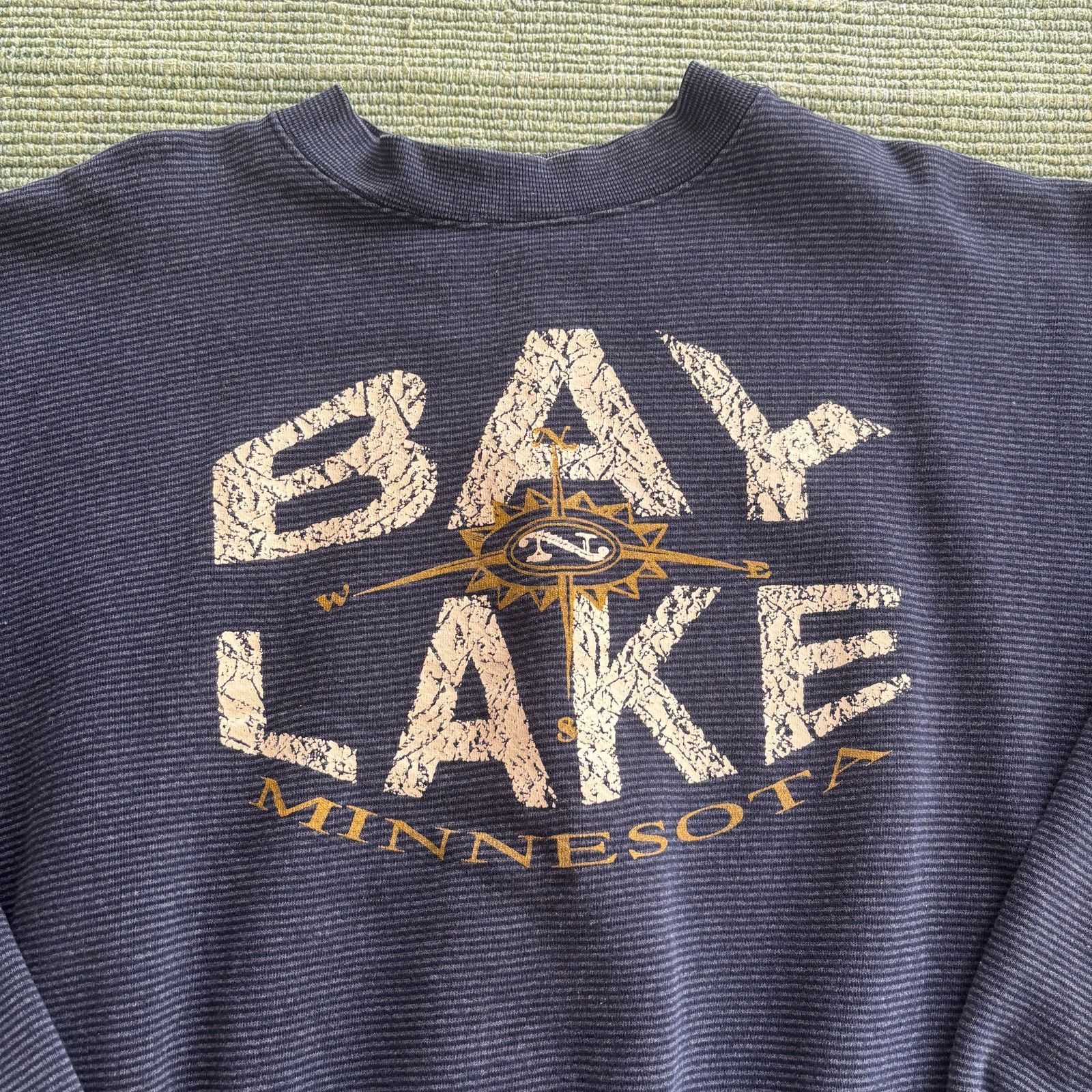 Vintage Vintage 1990s Bay Lake Minnesota cotton sweatshirt size L/XL Size US L / EU 52-54 / 3 - 2 Thumbnail
