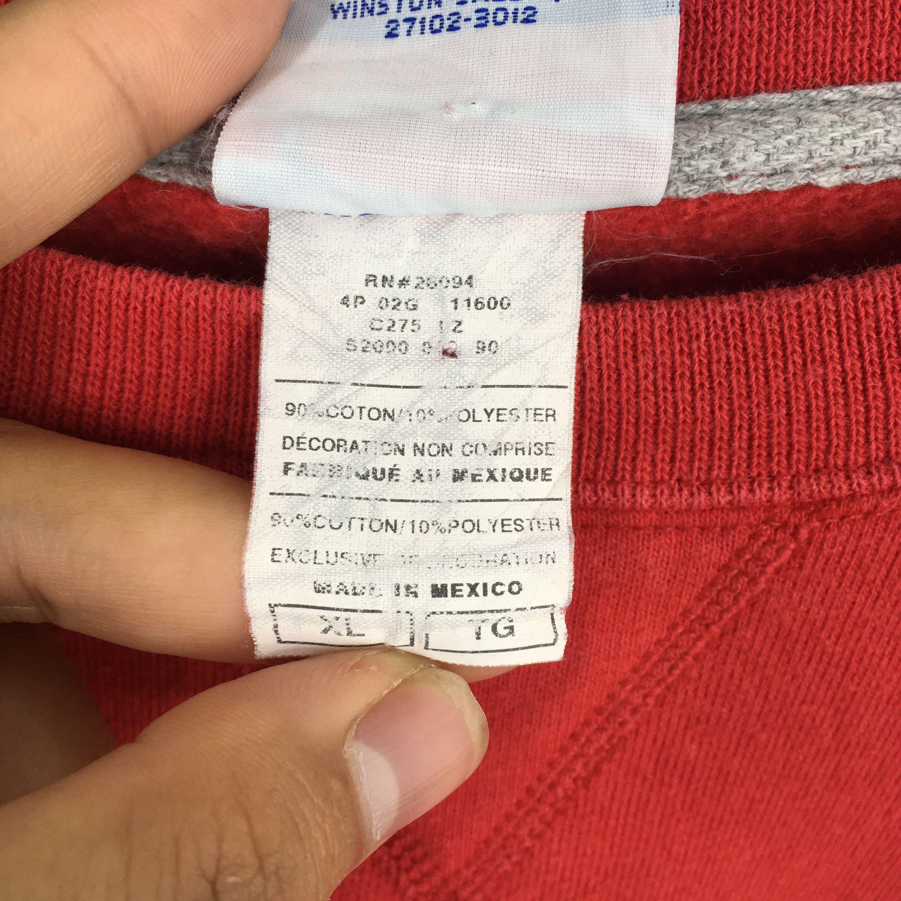 Champion Vintage 90s Champion Sportswear Red Sweatshirt XLarge Size US XL / EU 56 / 4 - 6 Thumbnail