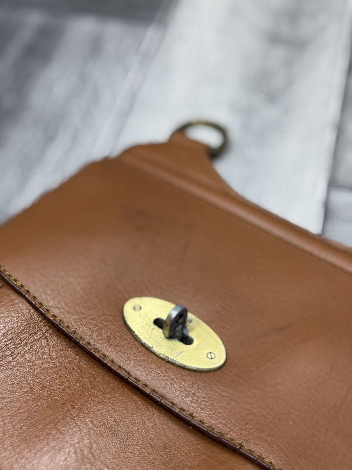 Vintage Mulberry Antony Small Messenger Bag in Light Leather Size ONE SIZE - 6 Thumbnail