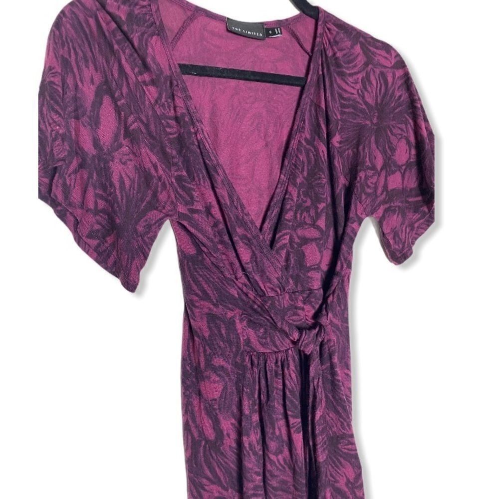 Other The Limited Women’s Size S Purple Floral Tie Waist Blouse So Size S / US 4 / IT 40 - 1 Thumbnail