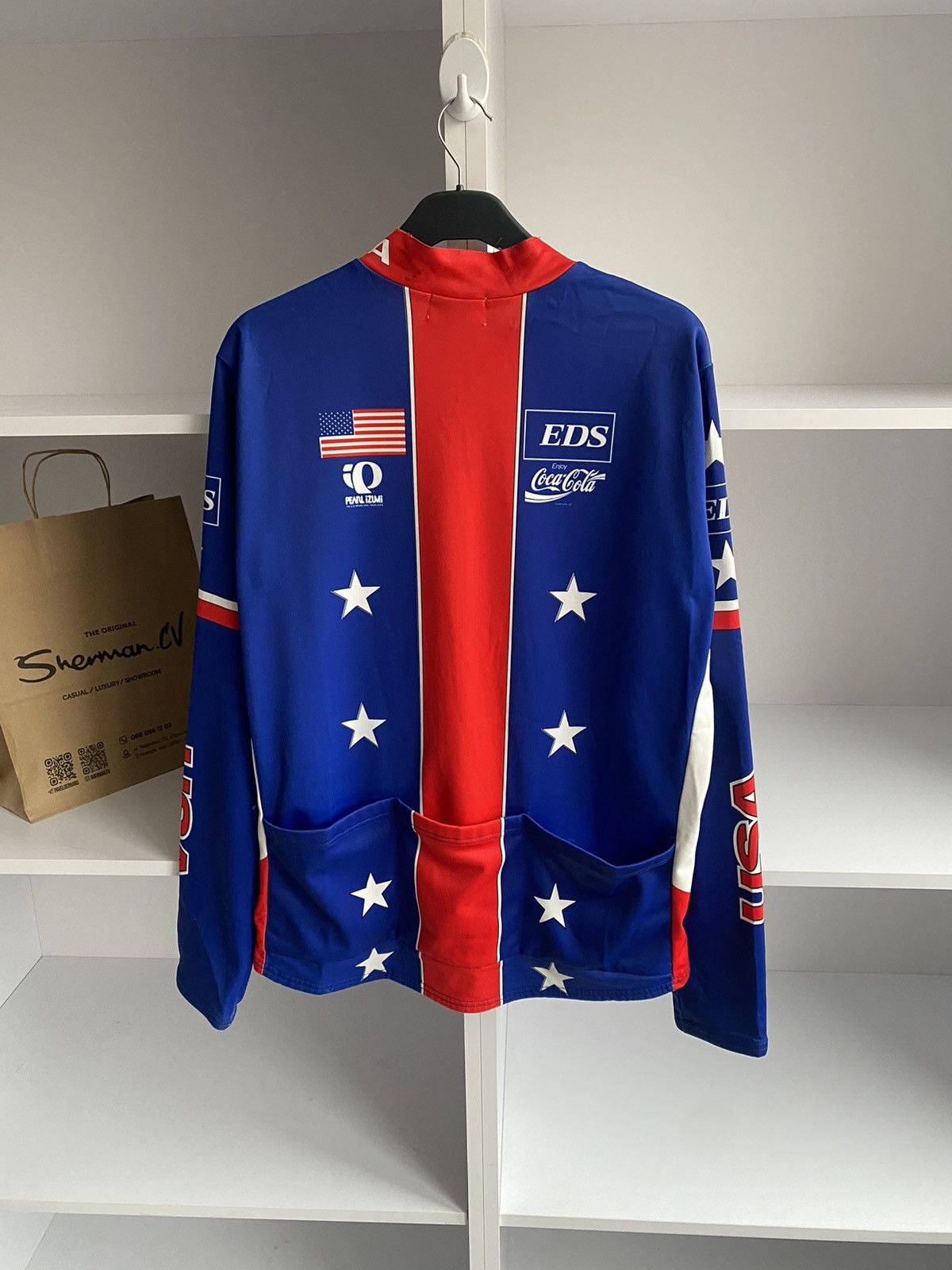 PEARL iZUMi × Vintage Vintage PEARL IZUMI x COCA COLA x USA Cycling Jersey Size US L / EU 52-54 / 3 - 10 Thumbnail