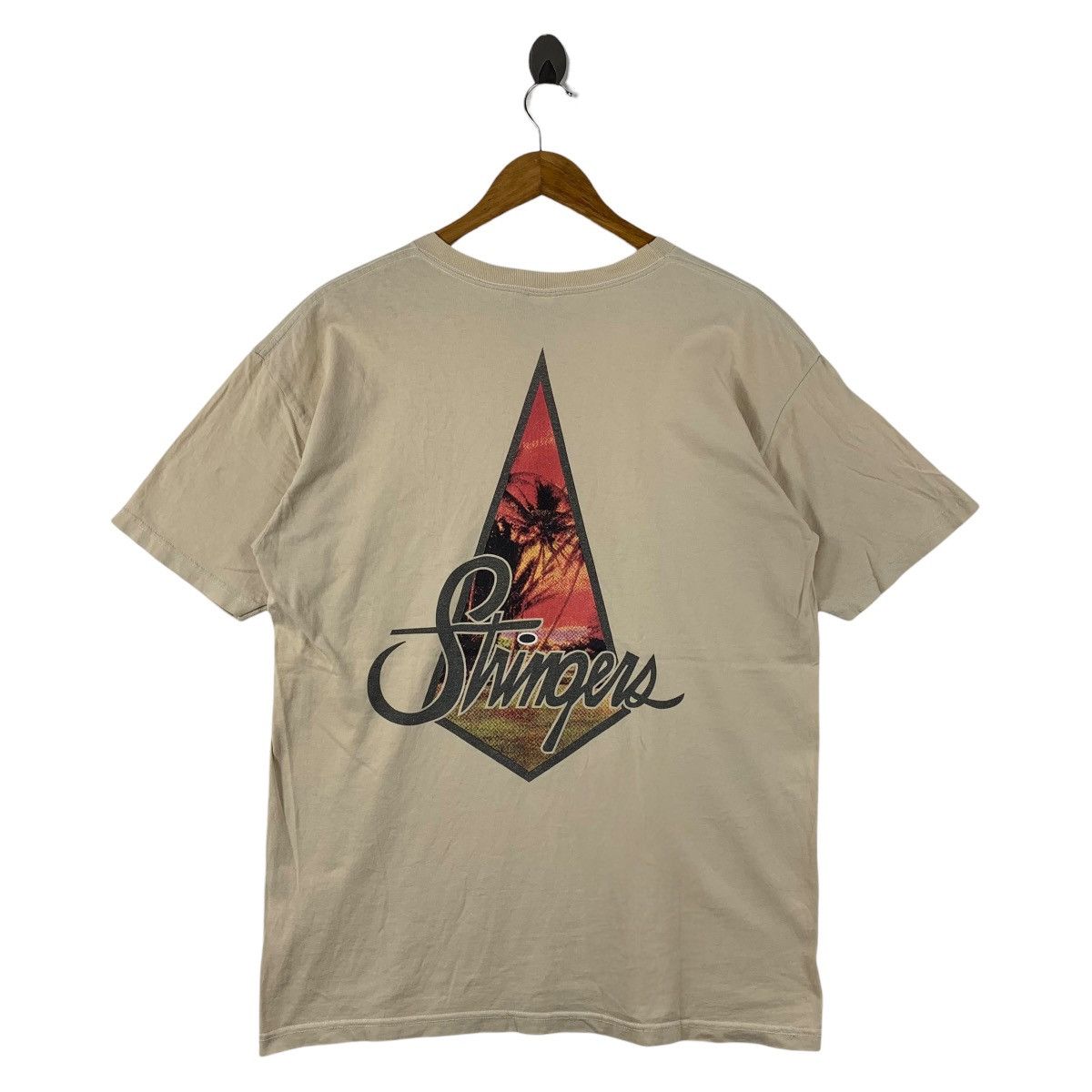 Other Vintage 90s STRINGERS big logo back hit spellout surfing tee Size US L / EU 52-54 / 3 - 1 Thumbnail