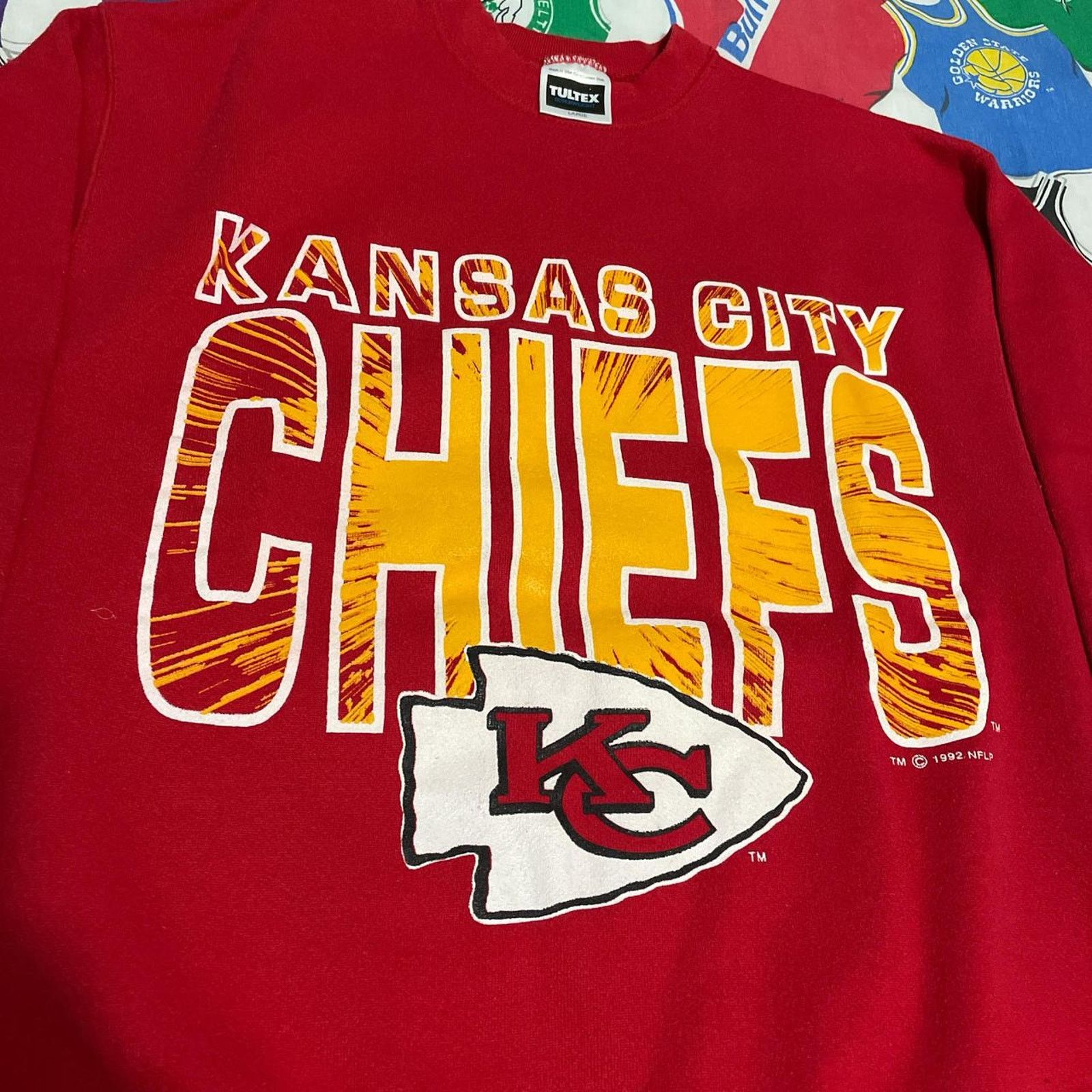 NFL × Vintage Vintage 1992 NFL Kansas City Chiefs Super Bowl Crewneck Size US L / EU 52-54 / 3 - 3 Thumbnail
