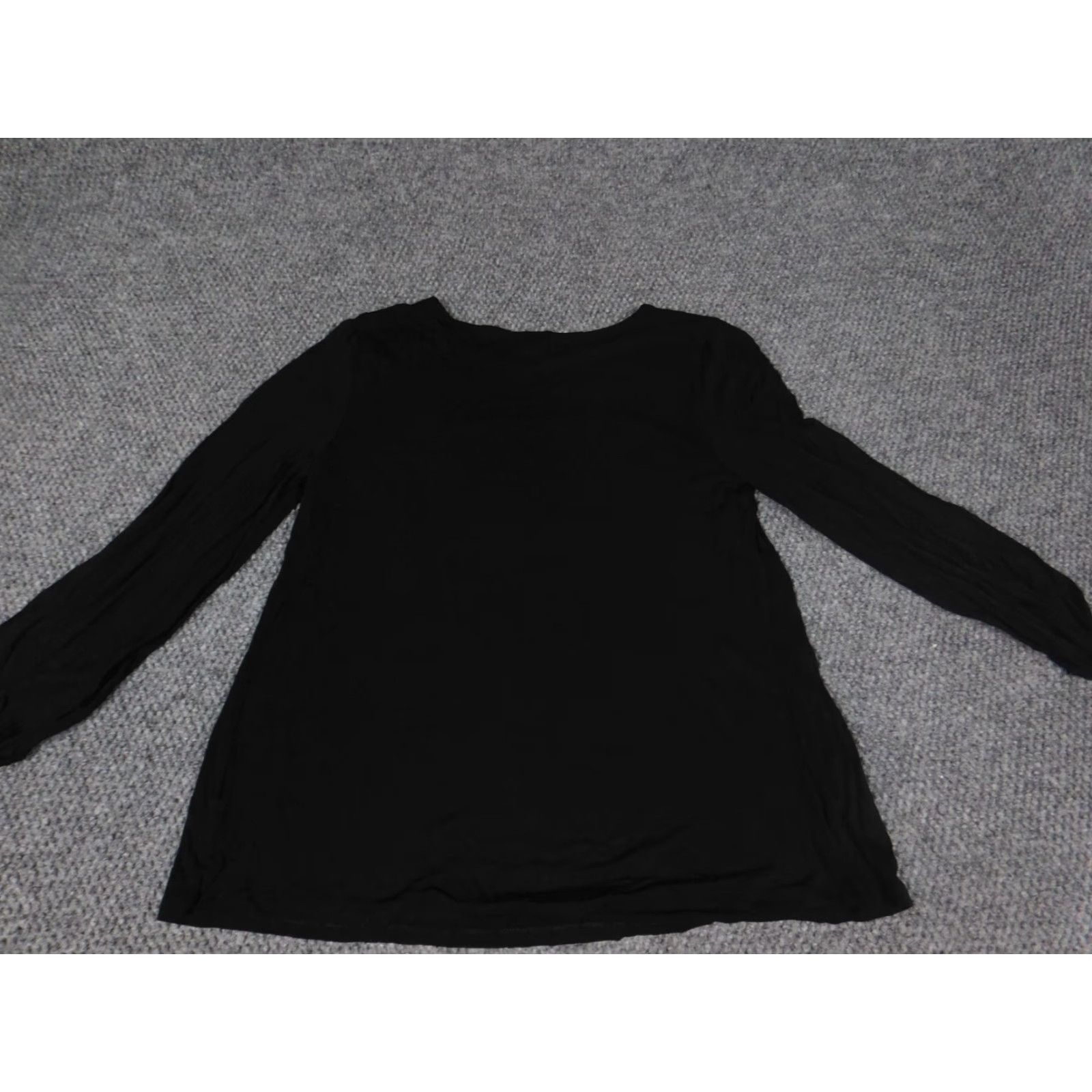 Old Navy Old Navy Womens Blouse S Black Stretch Top Crew Neck Pullover Casual Polyester Blouse Regular Fit Womens Size S / US 4 / IT 40 - 6 Thumbnail