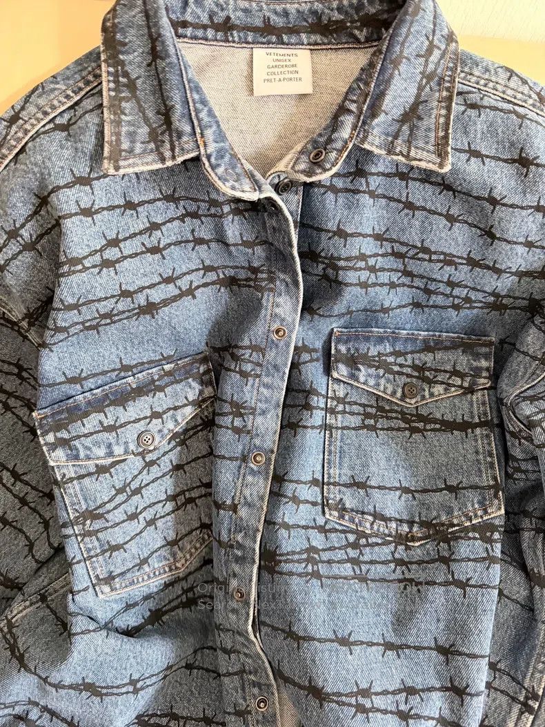Vetements Vetements Denim shirt-style jacket Size US M / EU 48-50 / 2 - 4 Thumbnail
