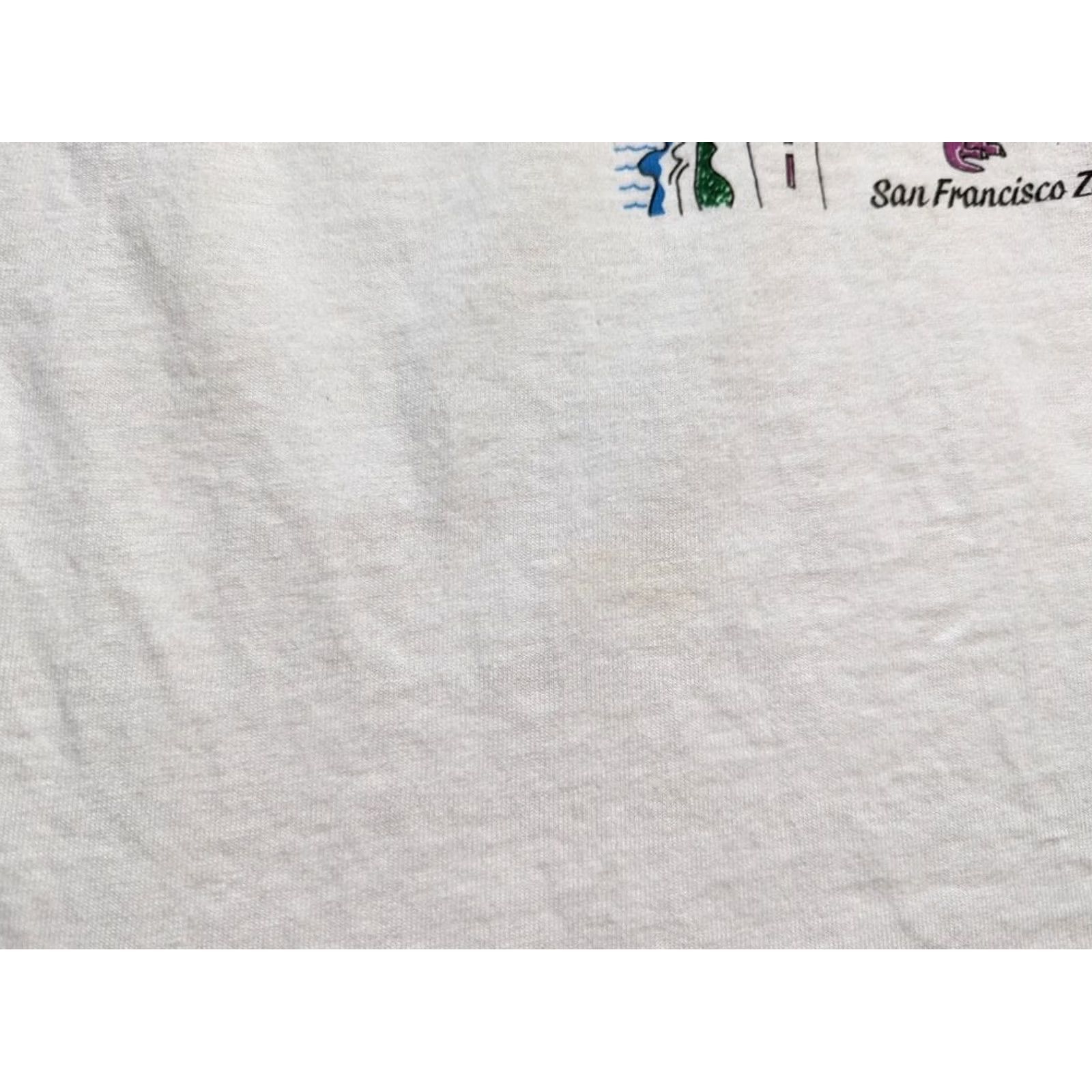 Vintage VINTAGE San Francisco white shirt Mens XL 1990s Cotton Short Sleeve USA Size US XL / EU 56 / 4 - 7 Thumbnail